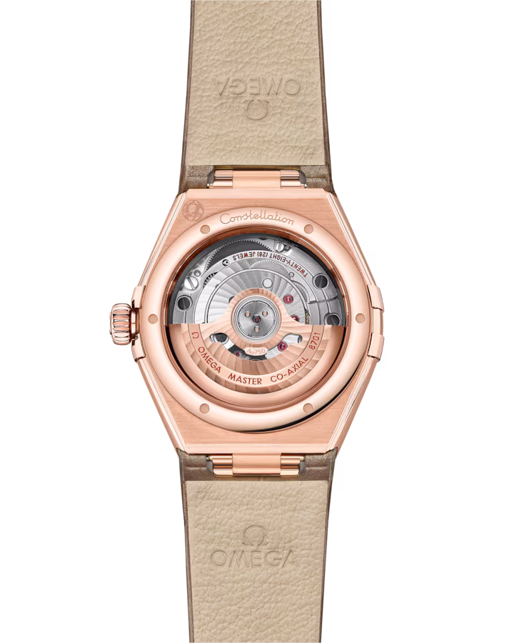 Omega Constellation Ladies' Selection 29mm Sedna™ gold on leather strap 131.53.29.20.55.002