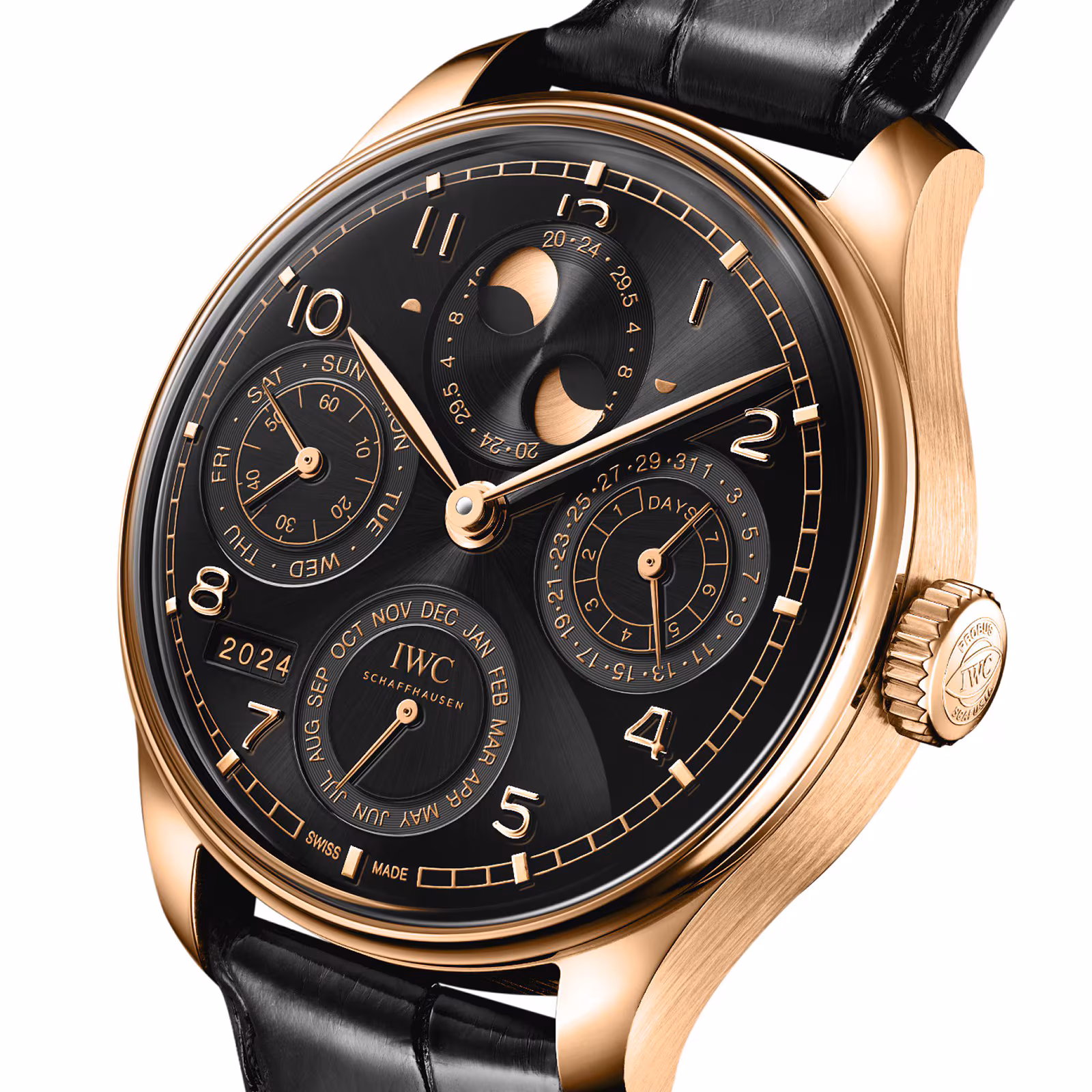【Super Clone】IWC Portugieser Perpetual Calendar 44 Obsidian IW503702