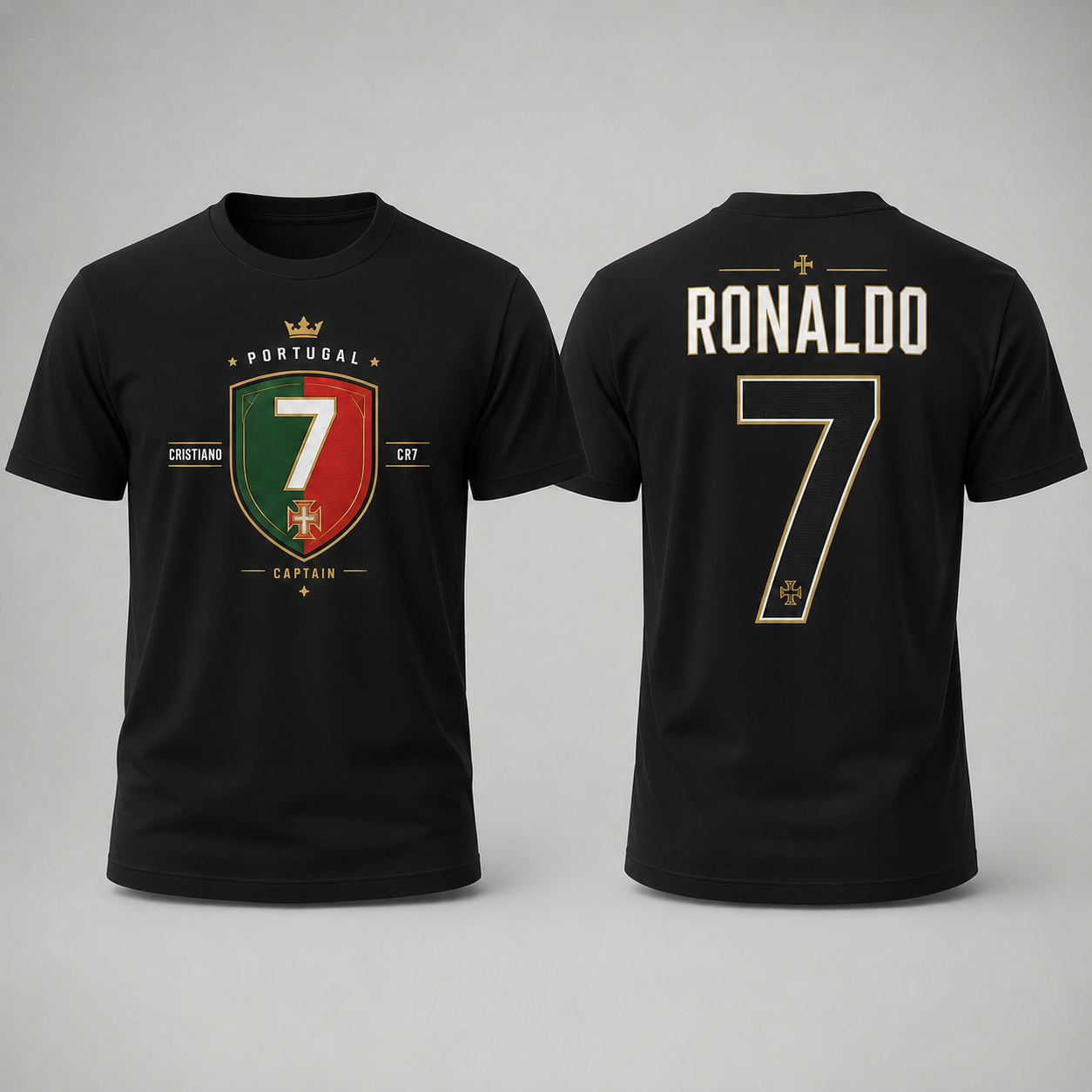 Cristiano Ronaldo Number Pure Cotton T-Shirt – Limited-Time Offer