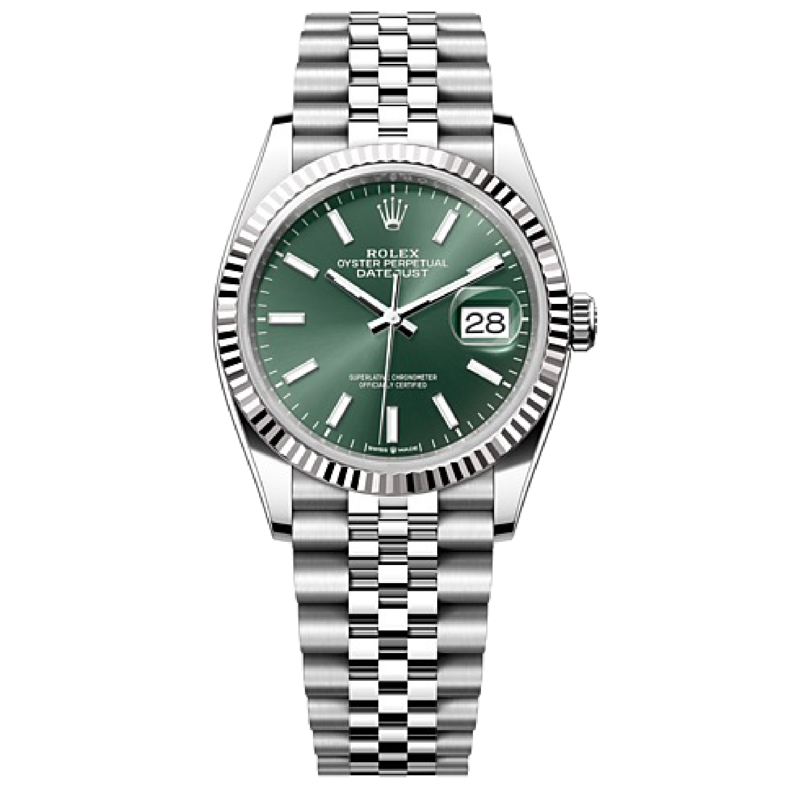Rolex DATEJUST Oyster, 41mm/36 mm, Oystersteel and white gold M126234-0051