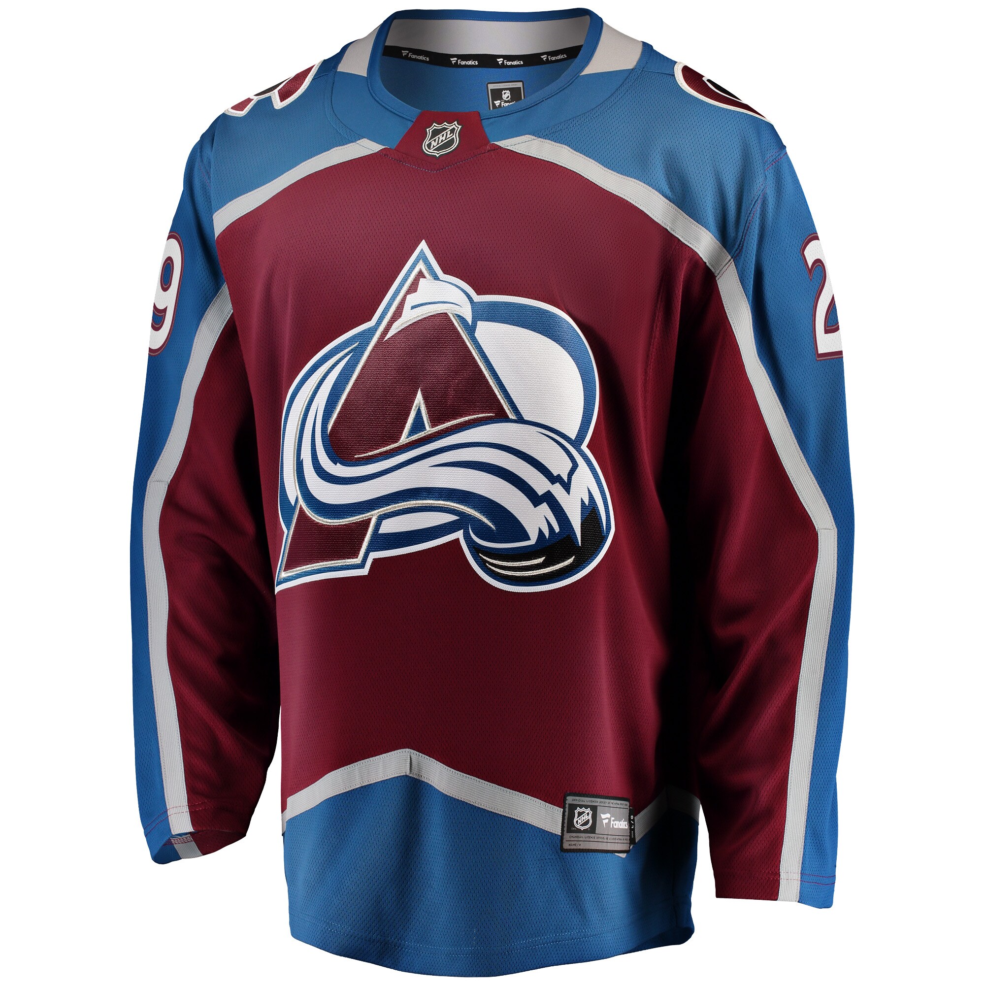 Nathan MacKinnon Colorado Avalanche Fanatics Breakaway Player Jersey – Burgundy