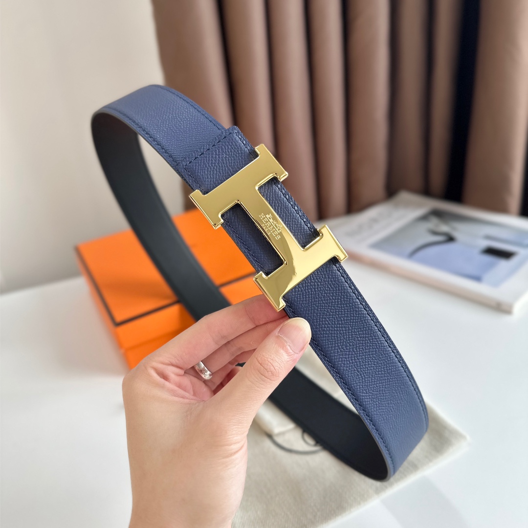 Hermès H 5382 Belt Buckle & Reversible Leather Strap