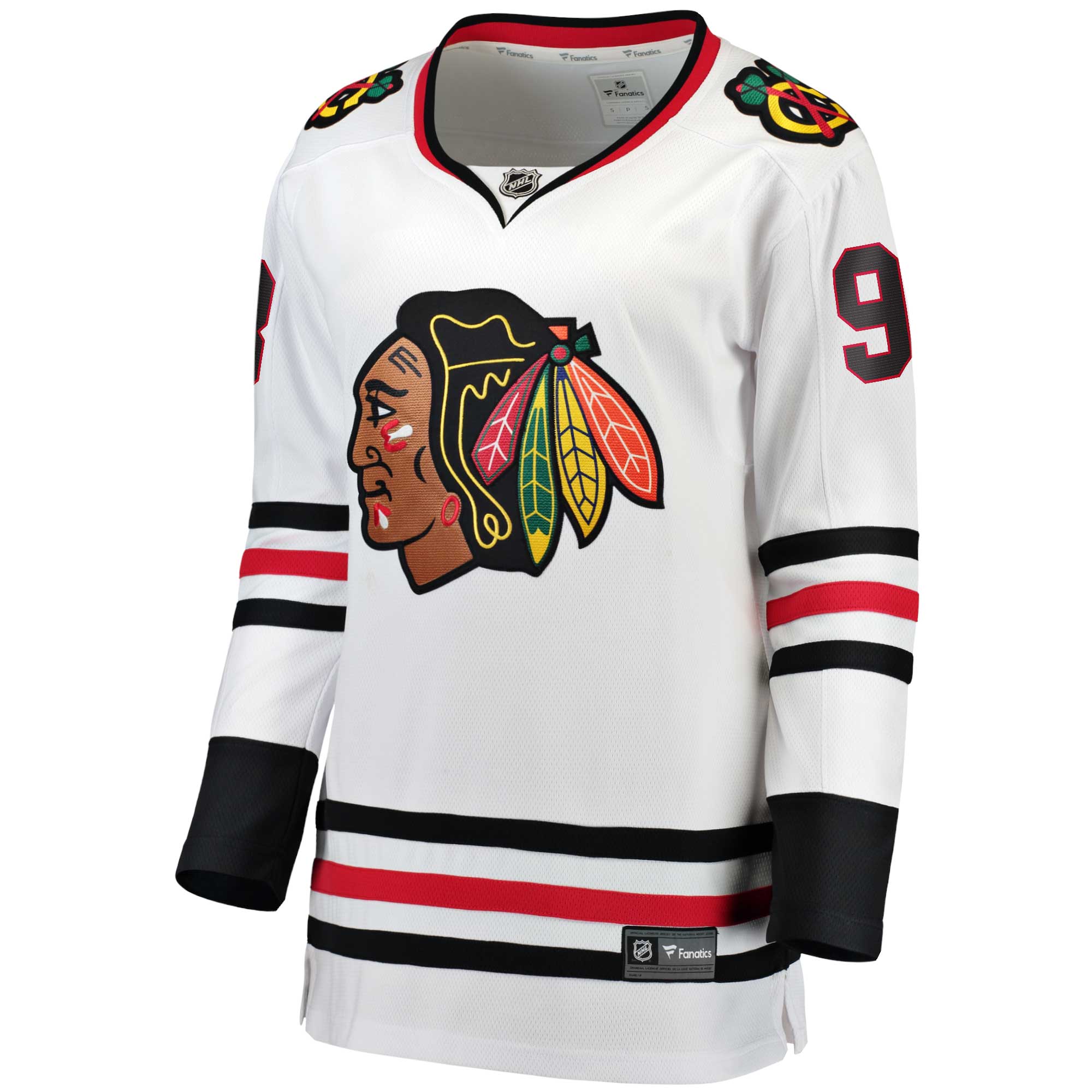 Connor Bedard Chicago Blackhawks Fanatics Women’s Away Premier Breakaway Player Jersey – White