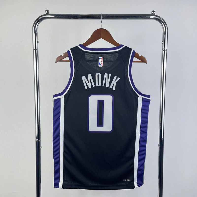 2024 NBA Sacramento Kings 0 MONK Basketball Jersey