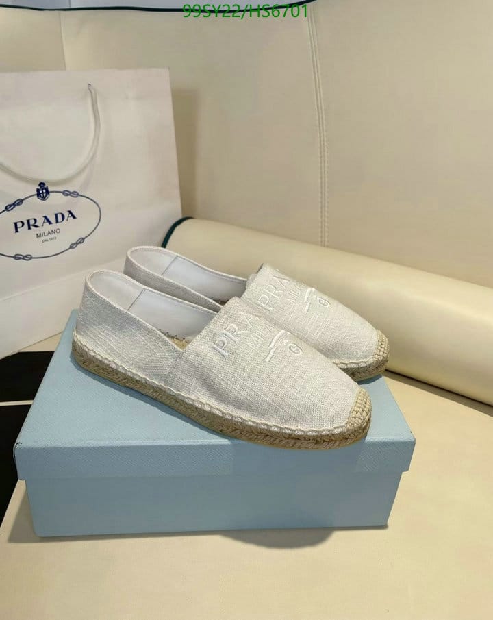 Prada Linen Espadrilles White