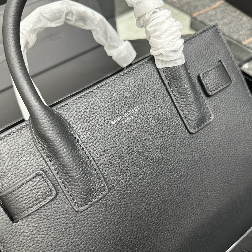 Saint Laurent Sac De Jour Baby In Grained Leather Black 26Cm