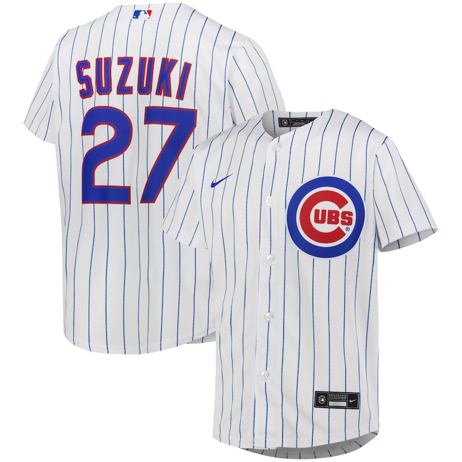 Seiya Suzuki Chicago Cubs Youth Alternate Player Jersey White