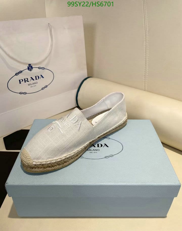 Prada Linen Espadrilles White
