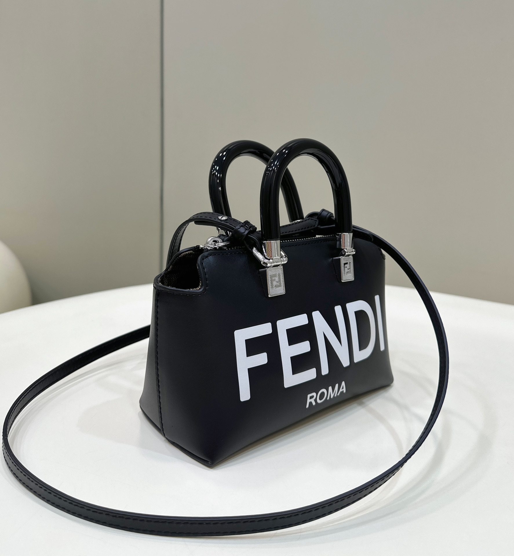 Fendi By The Way Leather Mini Bag Black 18cm