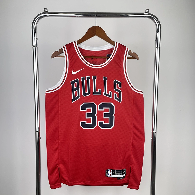 2023 NBA Chicago Bulls (33 PIPPEN) Basketball Jersey