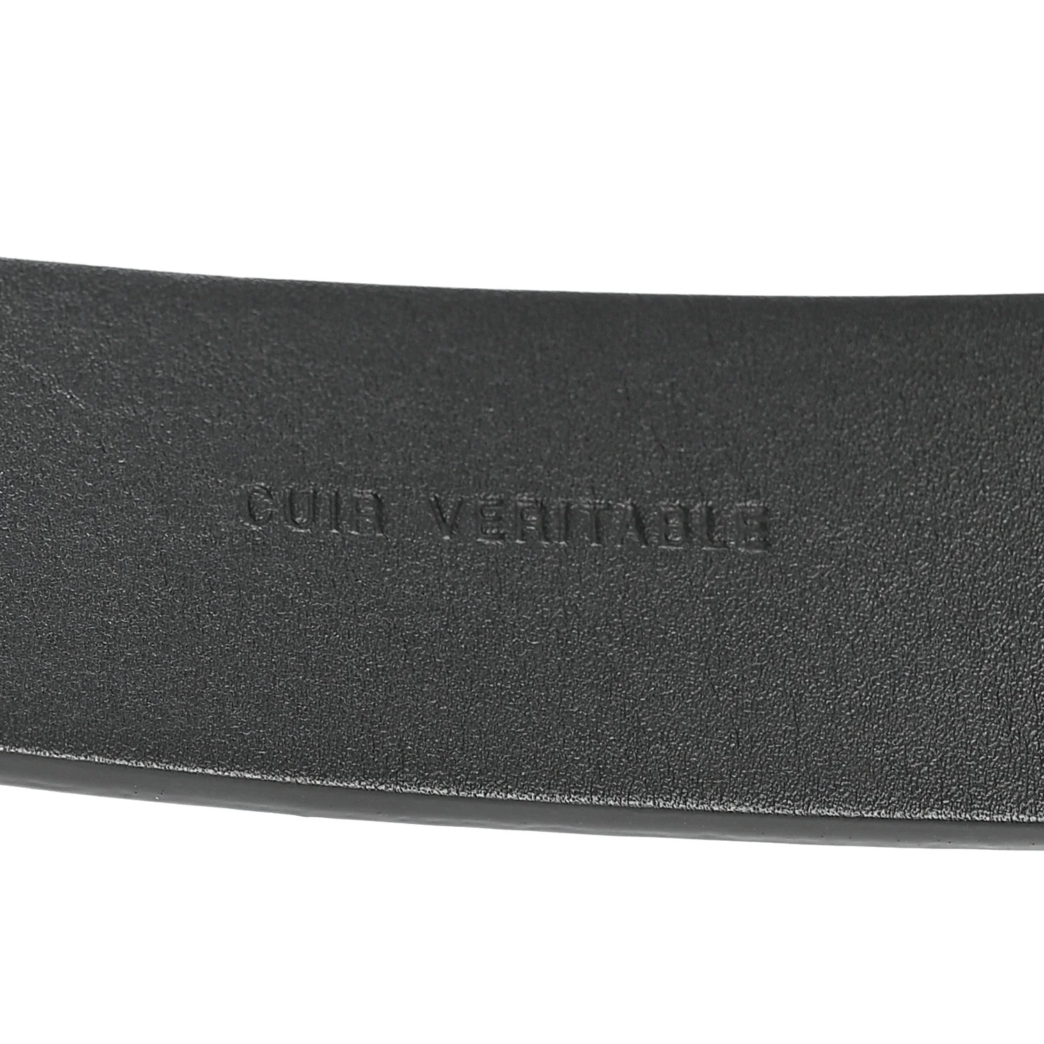 Glazed Calfskin CC Belt 90 36 Black