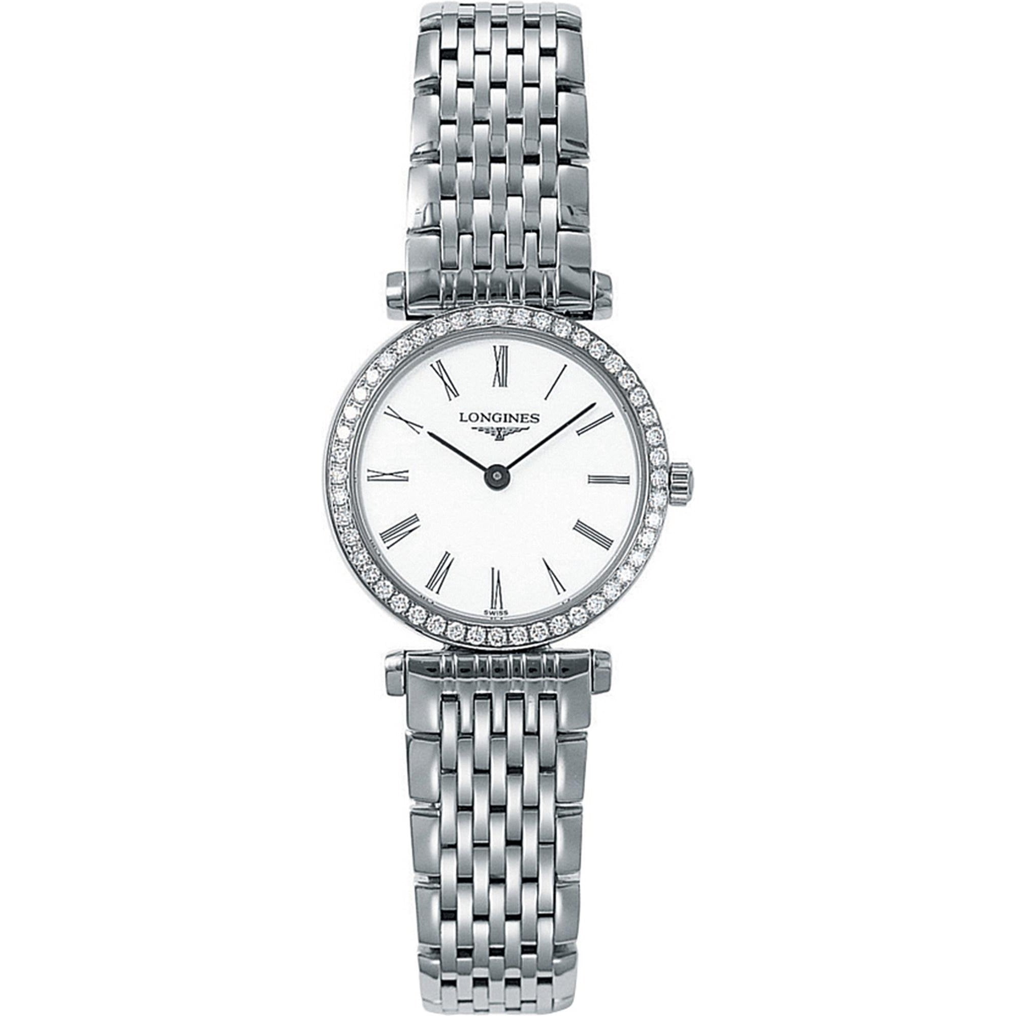 【Super Clone】Longines Women's L42410116 La Grande Classique Diamond Stainless Steel Watch