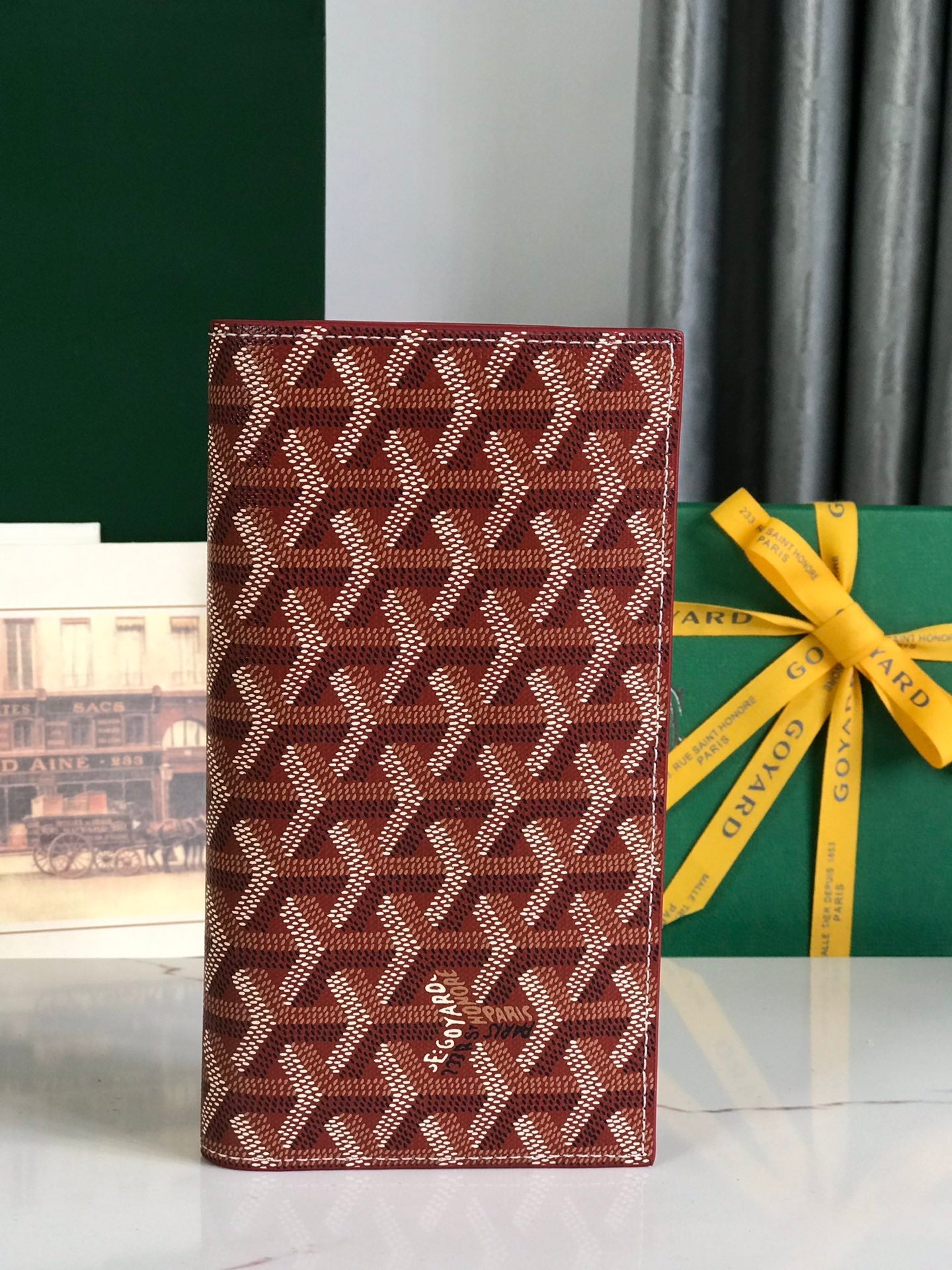 Goyard Richelieu Wallet 19 Cm Classic Red Goyardine Canvas
