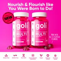 Women's Complete Multi Gummies 2-Pack: All 13 Essential Vitamins, All B Vitamins, Vitamin C, A, D, E, K, Zinc, Biotin and more. Healthy Hair, Skin & Nails, Eyes, Immune, Brain & Nervous system, Heart Health. Gluten-Free, Vegan, Non-GMO, and Gelatin-F