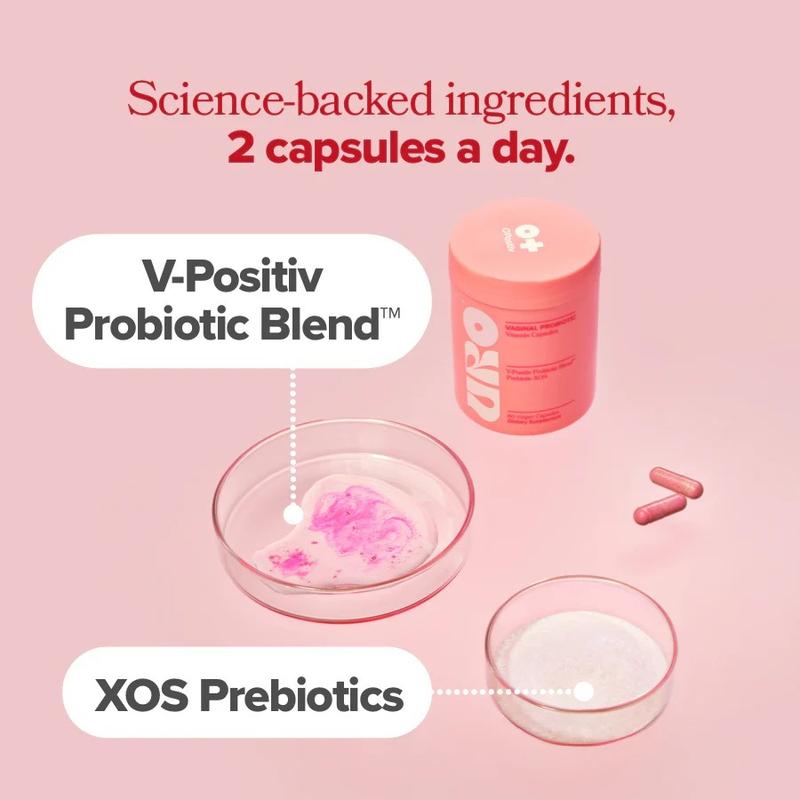 Probióticos Vitality para mujeres - 60 cápsulas, contiene prebióticos, equilibra el pH y elimina el olor.