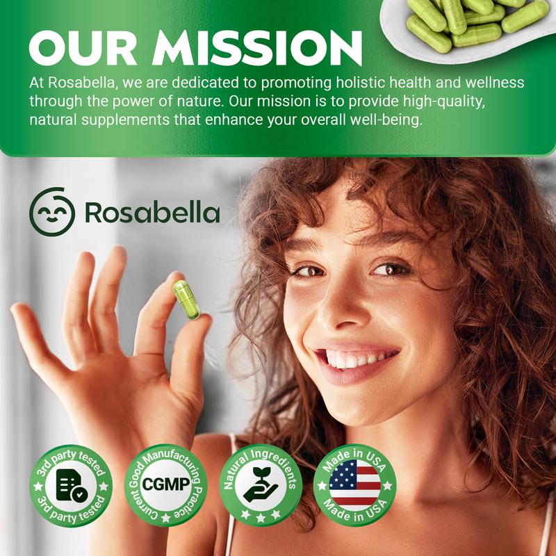 2 x Rosabella Moringa Capsules (800mg) for Immune Support, Gut Health & Vitamins