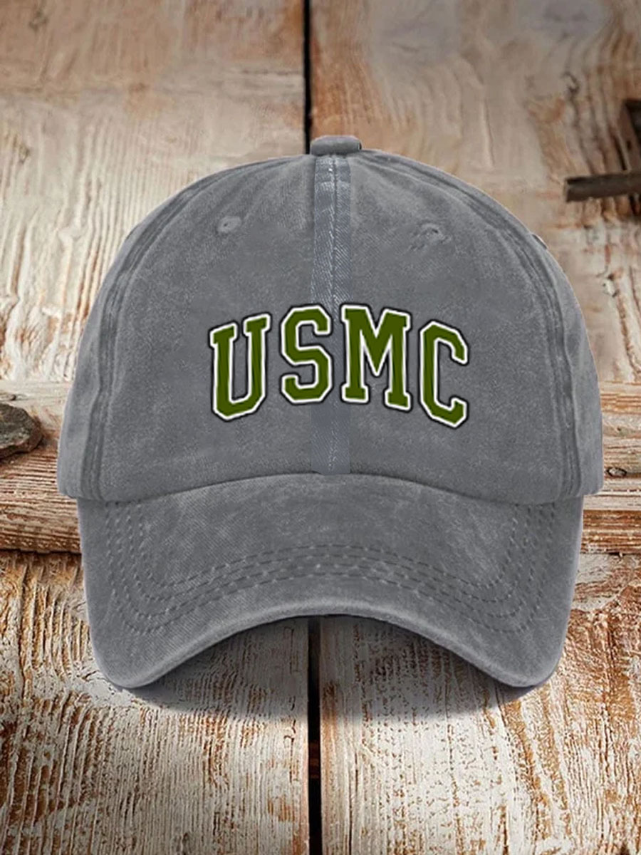 Men's USMC Pattern Washed and Distressed Hats