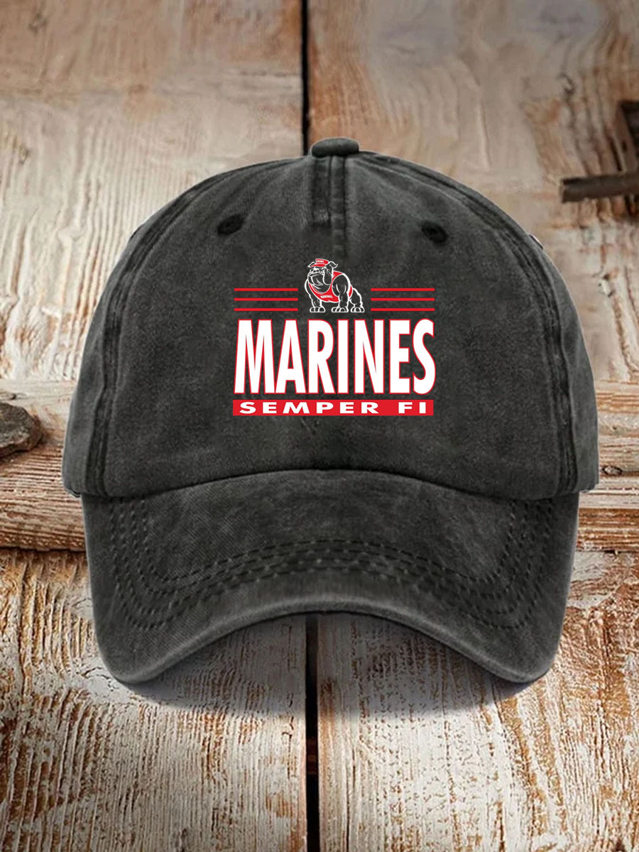 Men's USMC Infantry Pattern Washed and Distressed Hats