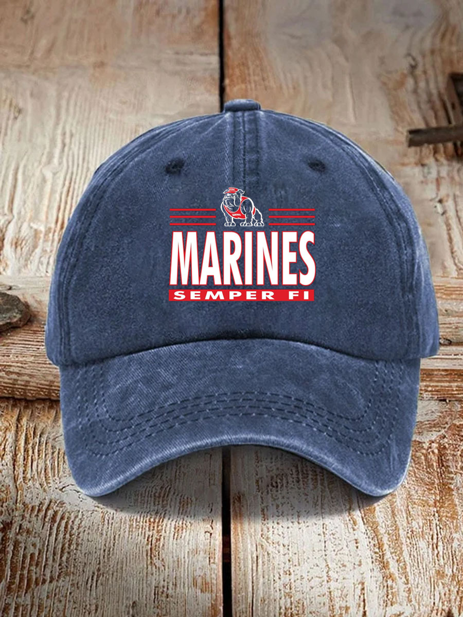 Men's USMC Infantry Pattern Washed and Distressed Hats