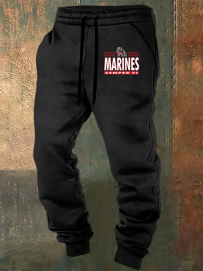 Men's Marines Semper Fi  Pattern Classic Sweatpants