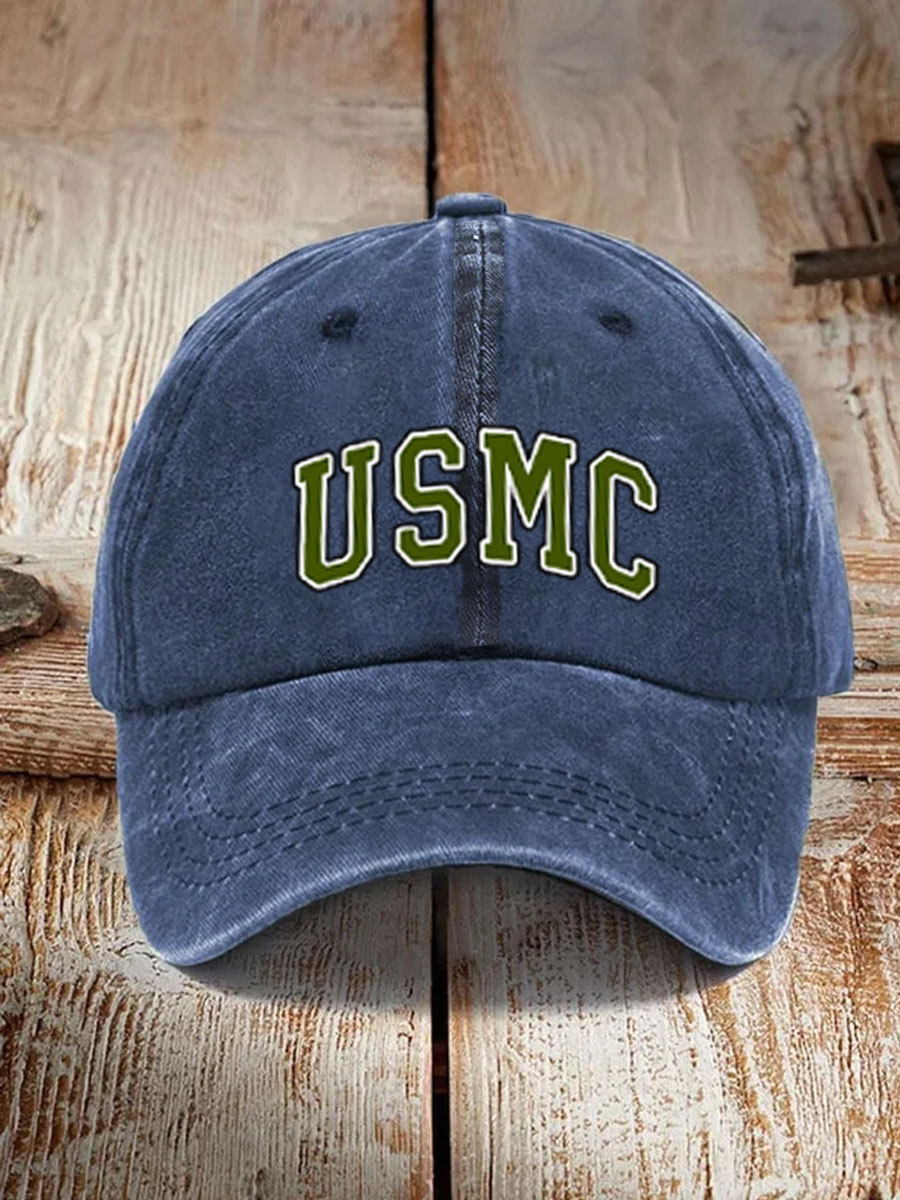 Men's USMC Pattern Washed and Distressed Hats