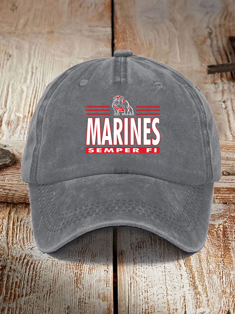 Men's USMC Infantry Pattern Washed and Distressed Hats