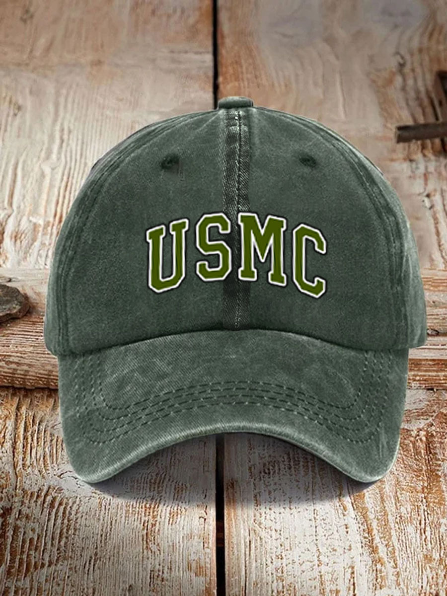 Men's USMC Pattern Washed and Distressed Hats