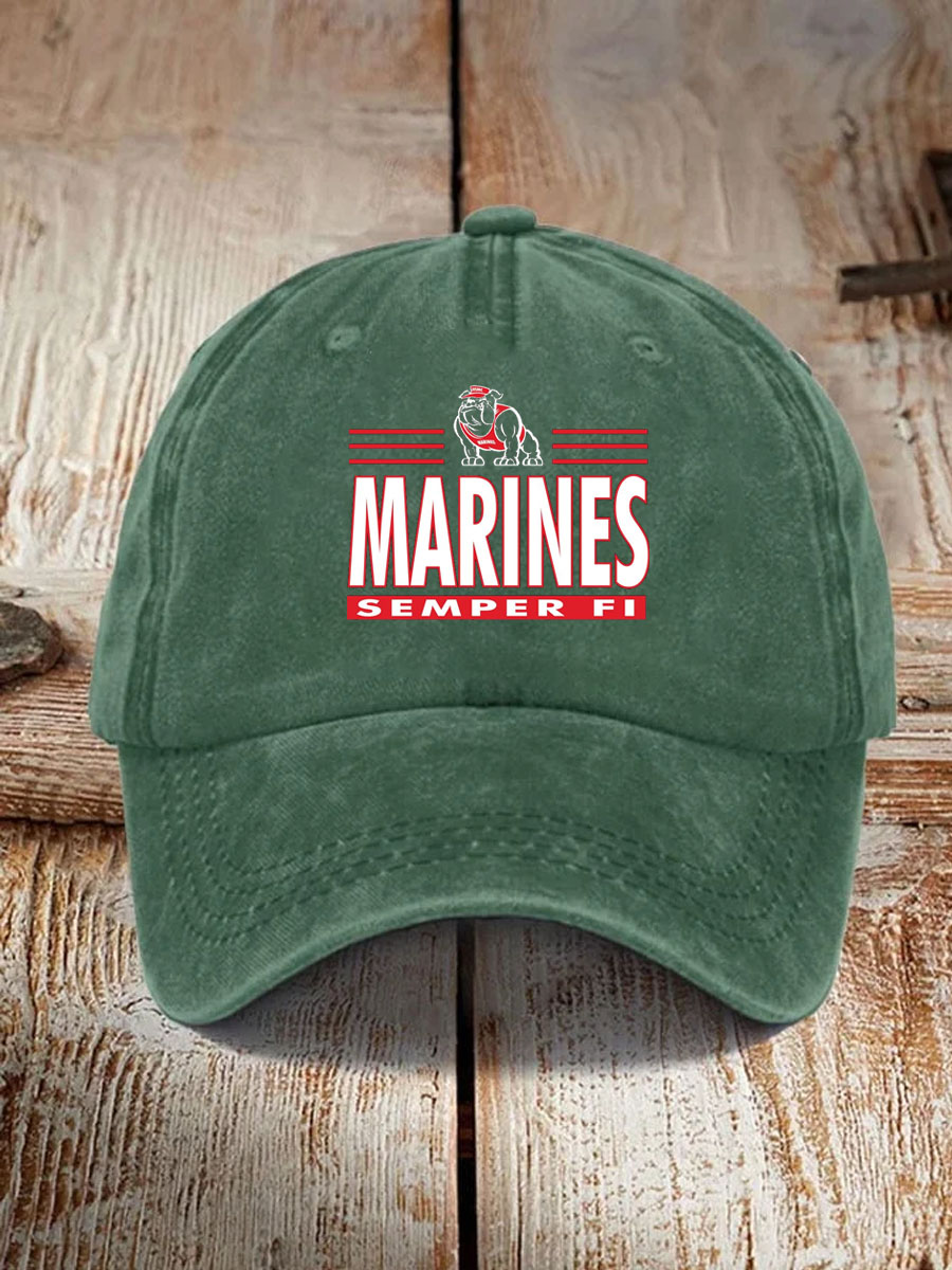 Men's USMC Infantry Pattern Washed and Distressed Hats