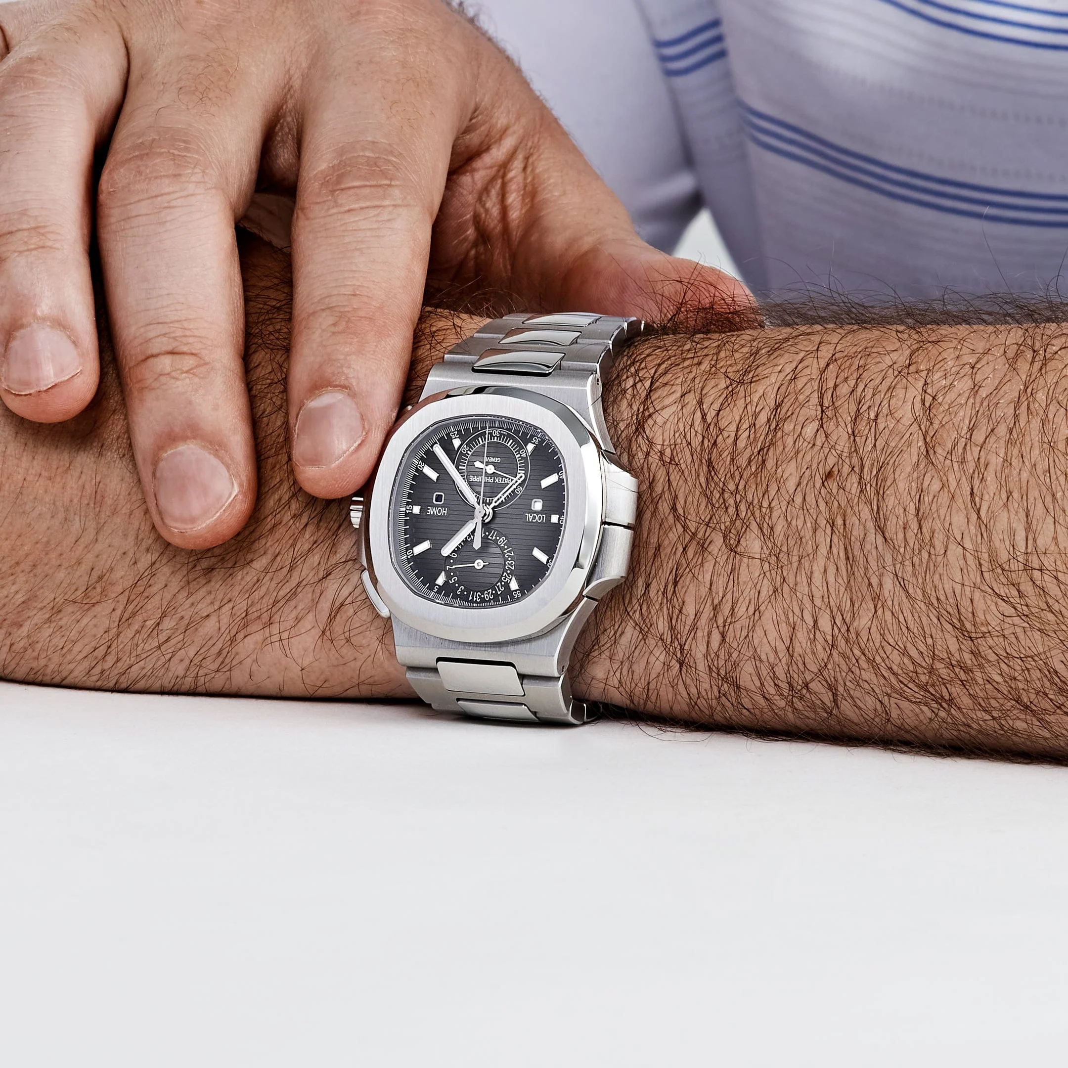 Patek Philippe Nautilus 5990/1A-001 'Travel Time' Chronograph Stainless Steel (2020)