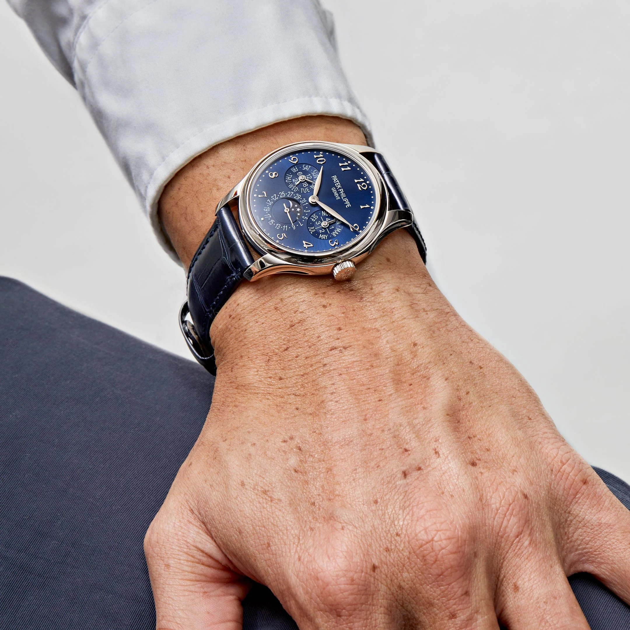 Patek Philippe Grand Complications 5327G-001 Perpetual Calendar White Gold Blue Dial (2023)