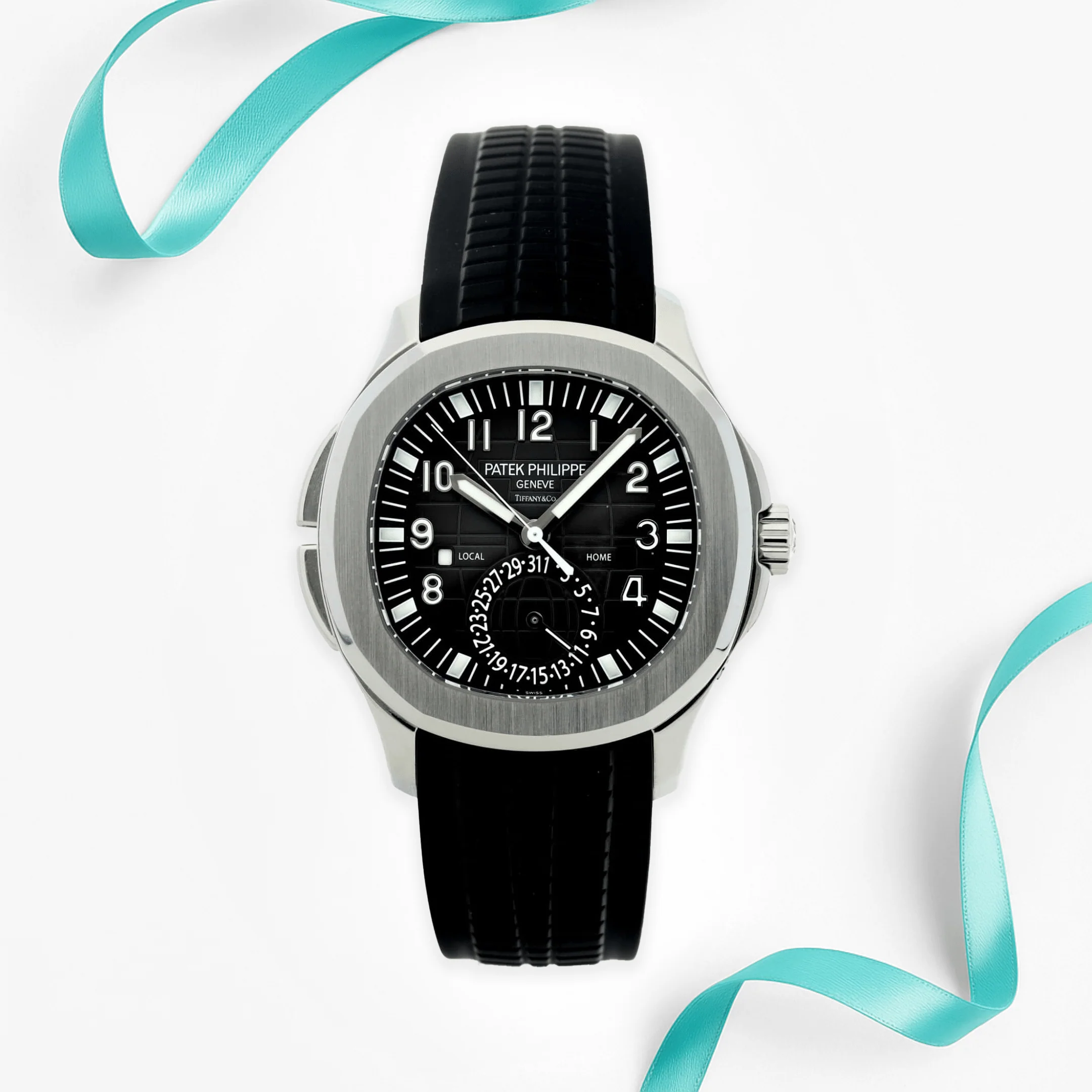 Patek Philippe Aquanaut 5164A-001 Tiffany & Co. 'Travel Time'