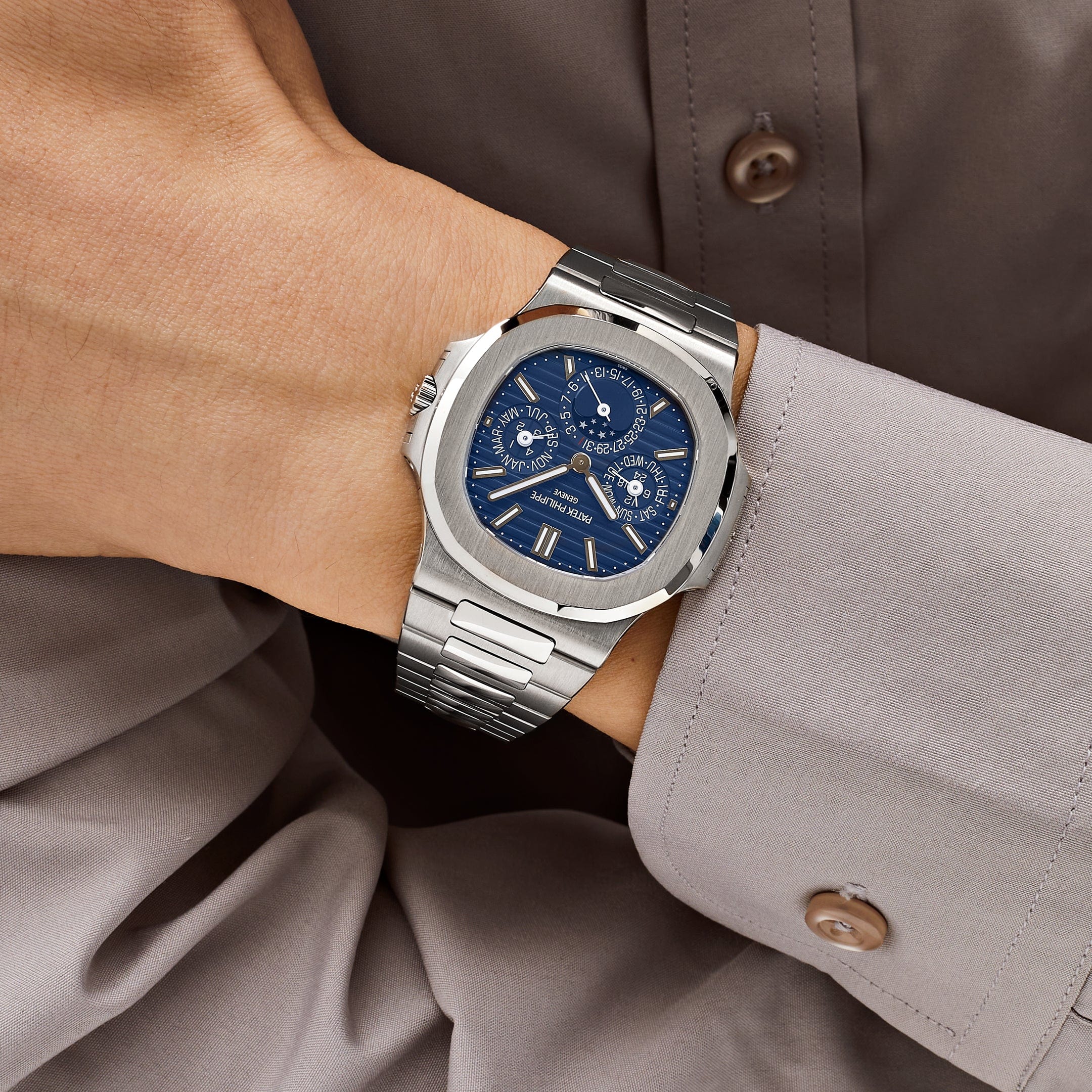 Patek Philippe Nautilus 5740/1G-001 Perpetual Calendar Moon Phases (2025)