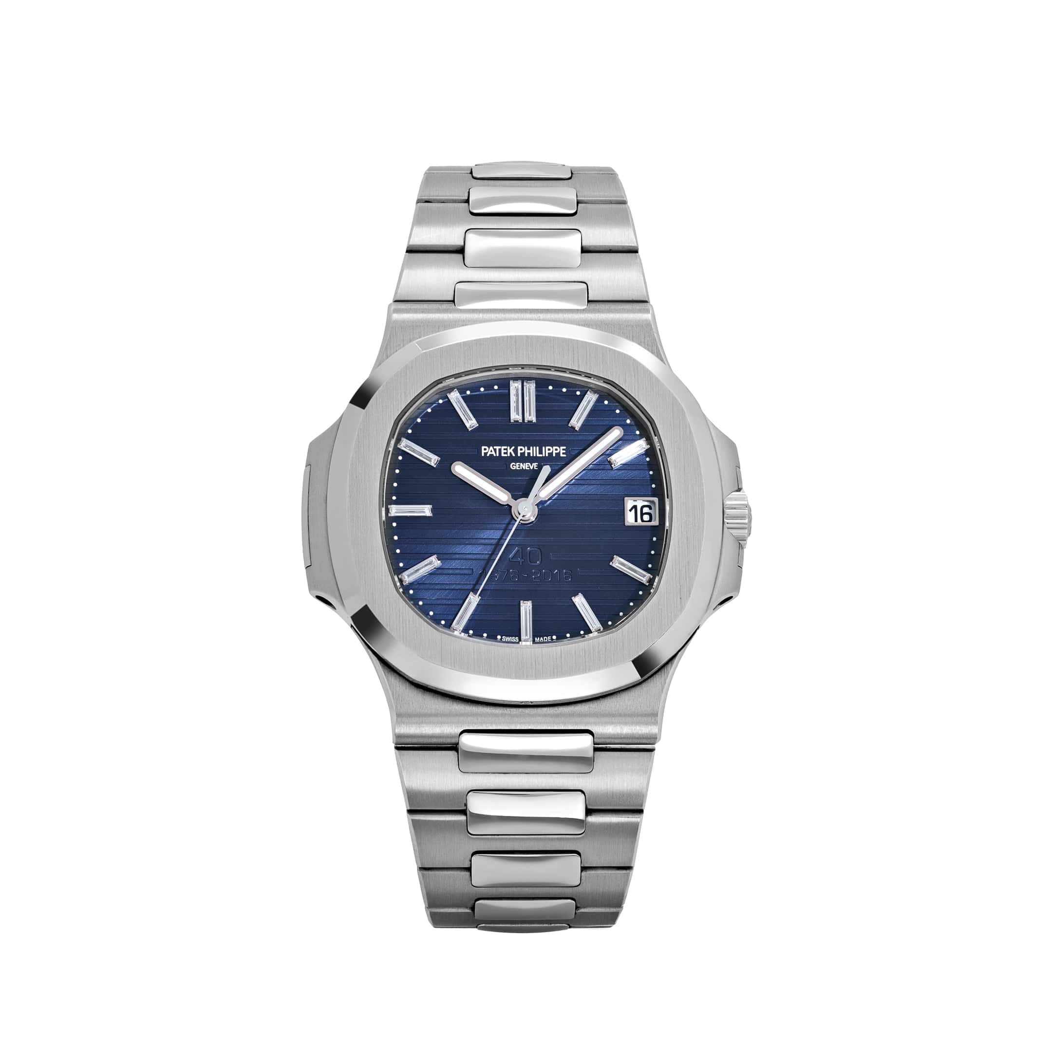 Patek Philippe Nautilus 5711/1P-001 40th Anniversary Platinum Blue Diamond Dial Limited Edition (2017)