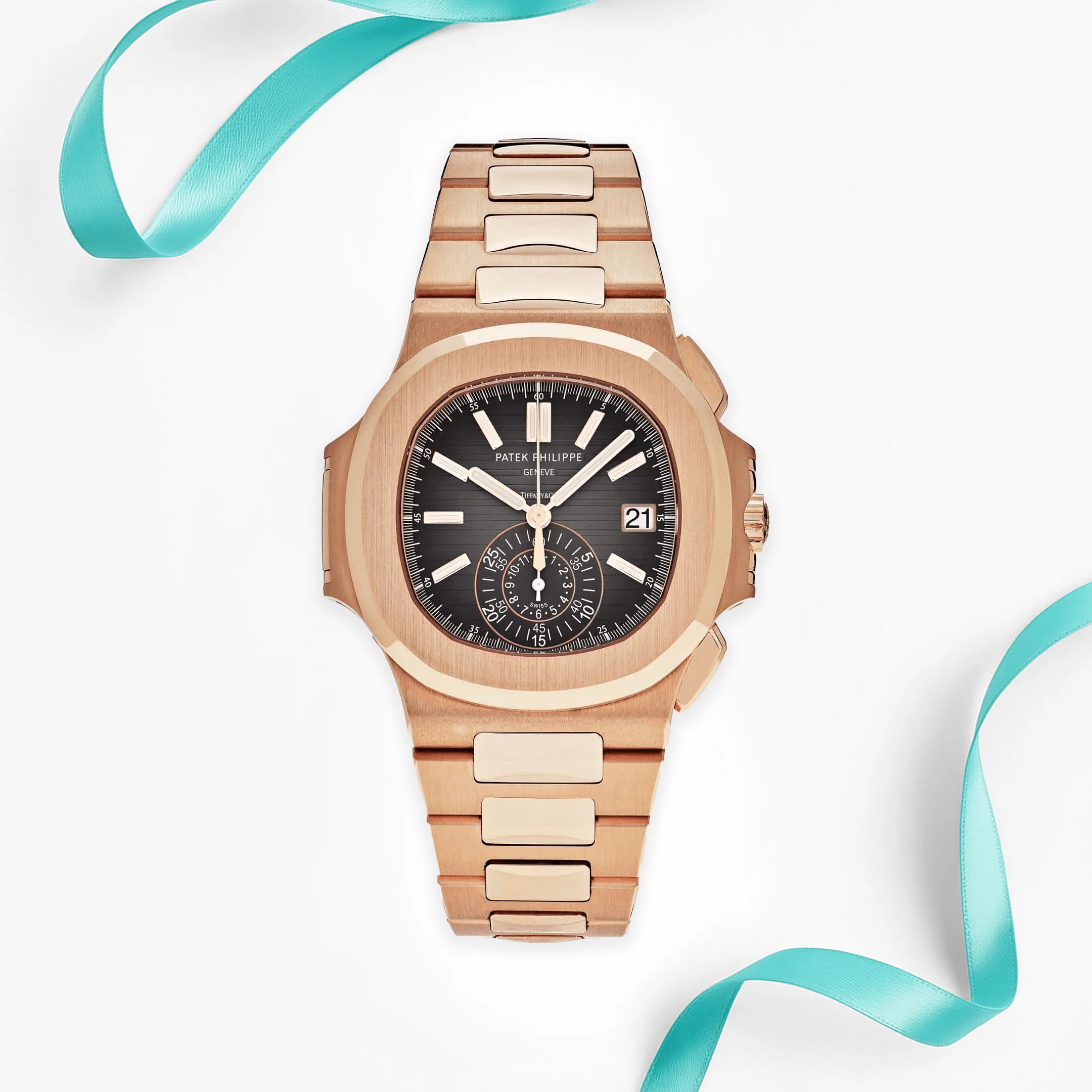Patek Philippe Nautilus 5980/1R-001 'Tiffany & Co.' Chronograph Date Rose Gold