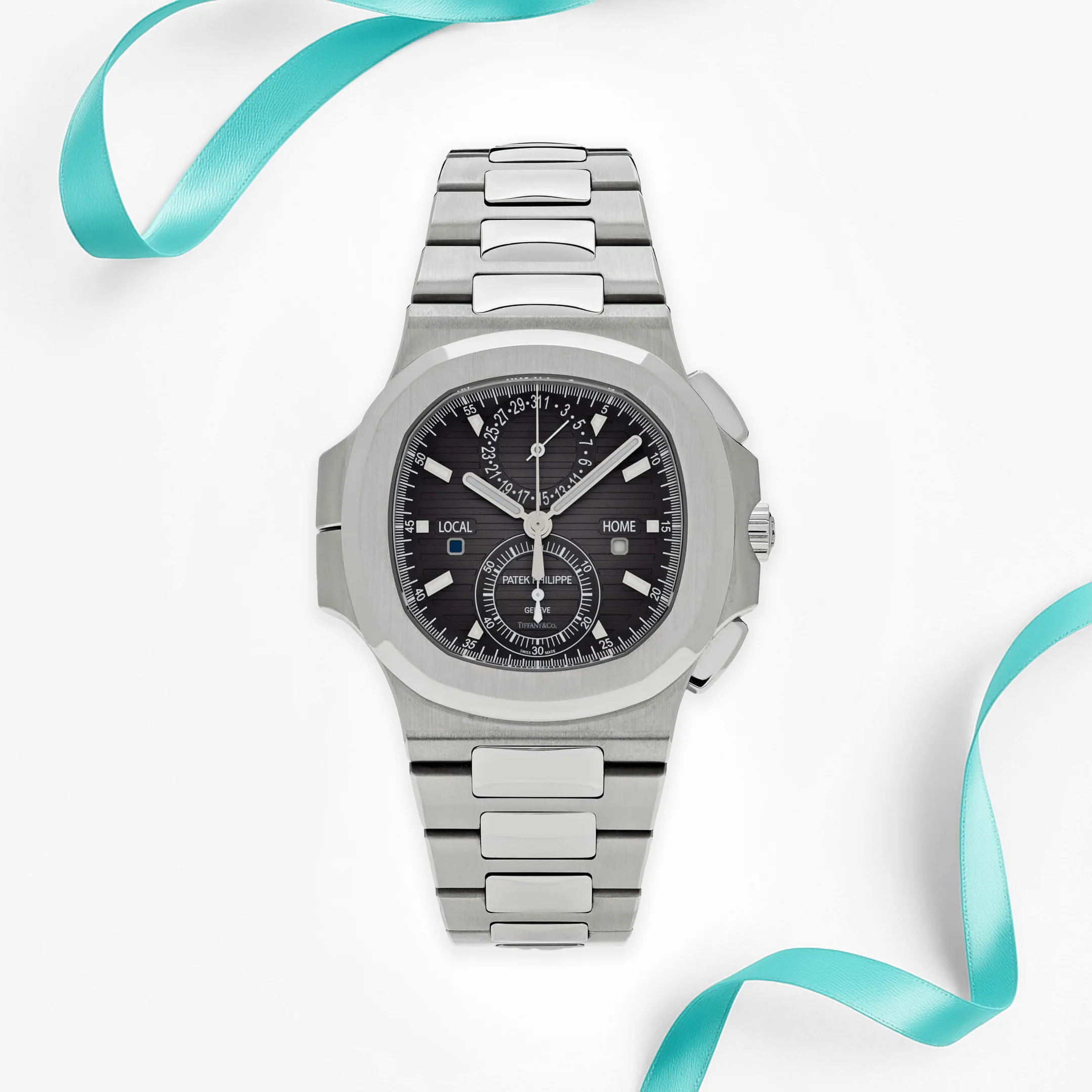 Patek Philippe Nautilus 5990/1A-001 'Tiffany & Co.' Travel Time Chronograph Stainless Steel