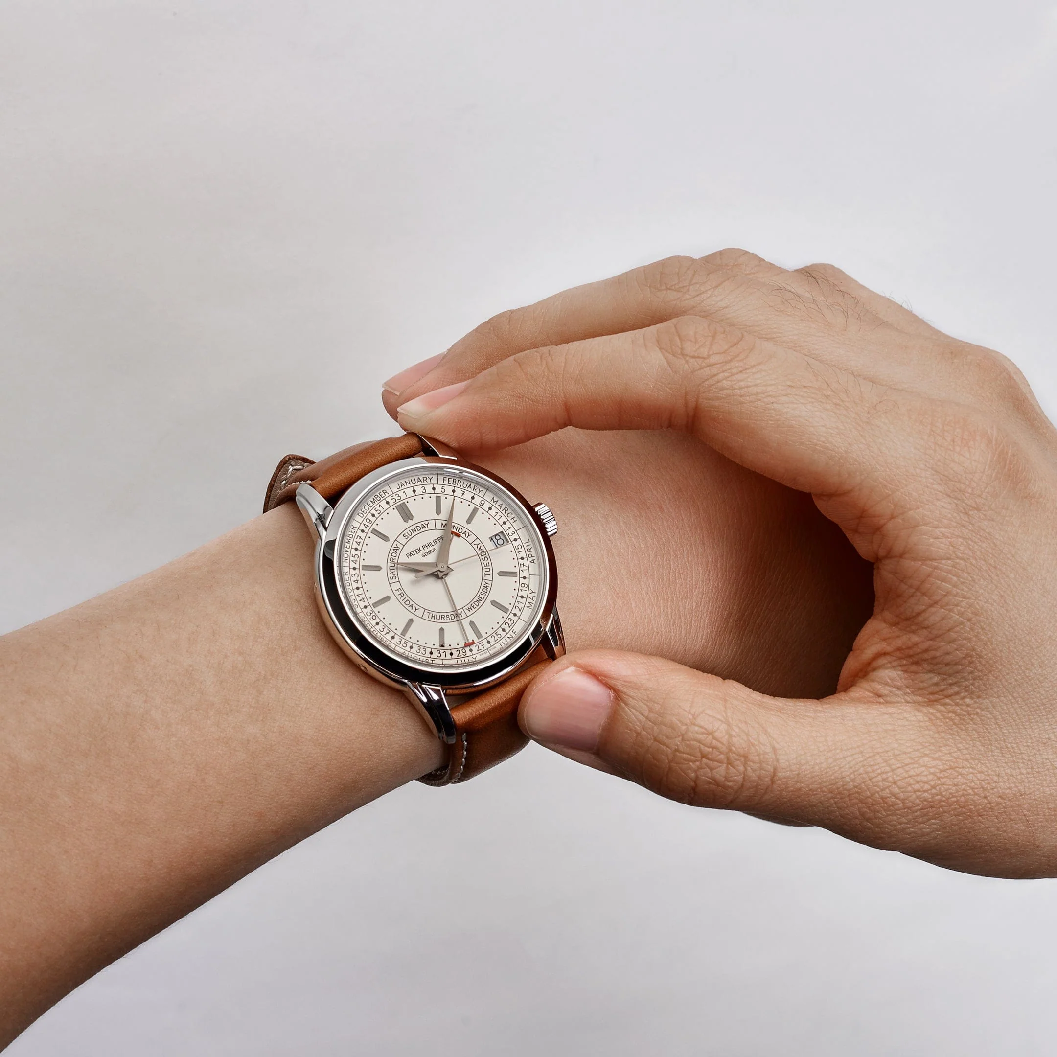 Patek Philippe Complications Calatrava 5212A-001 Weekly Calendar Stainless Steel Silver Opaline Dial (2022)