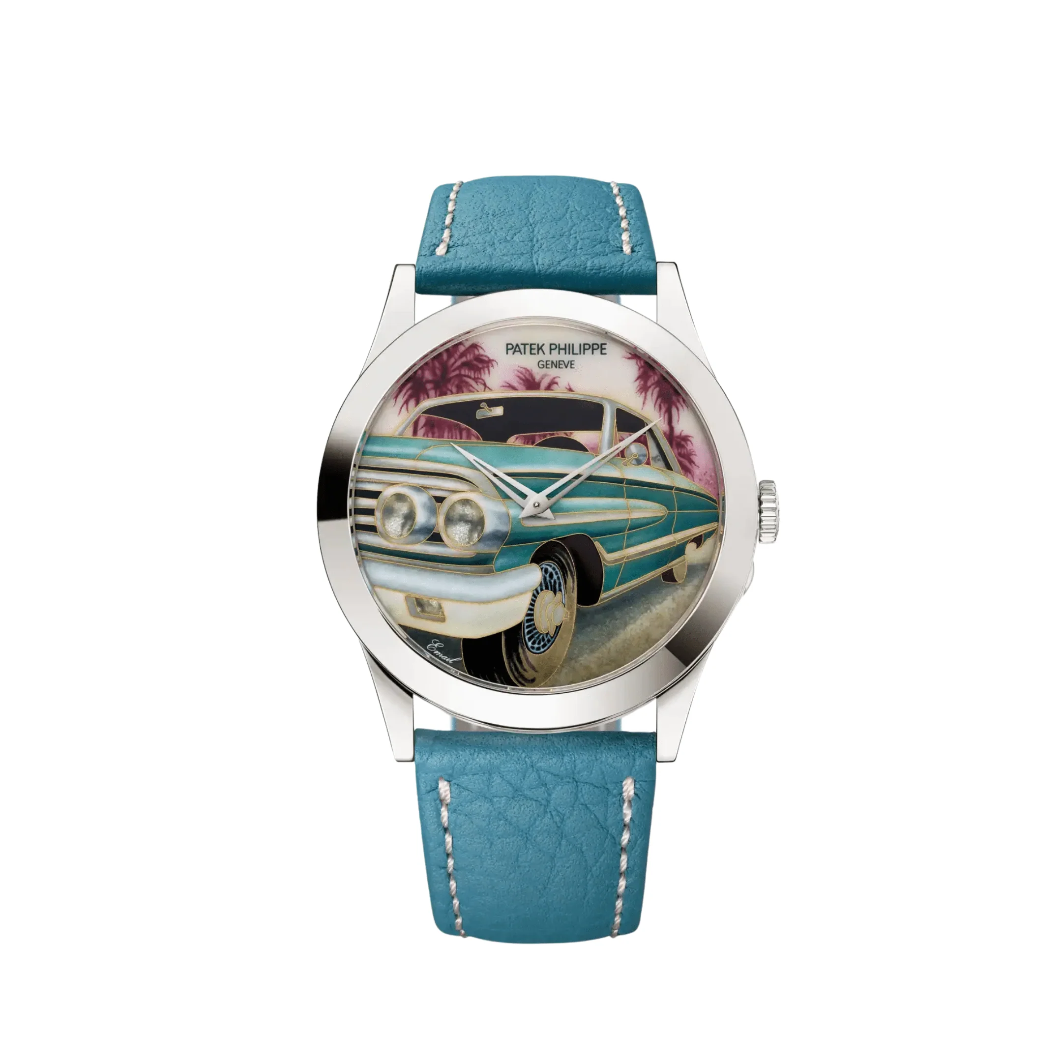 Patek Philippe Calatrava 5089G-147 'American Beauties' White Gold Azure Blue Enamel Dial