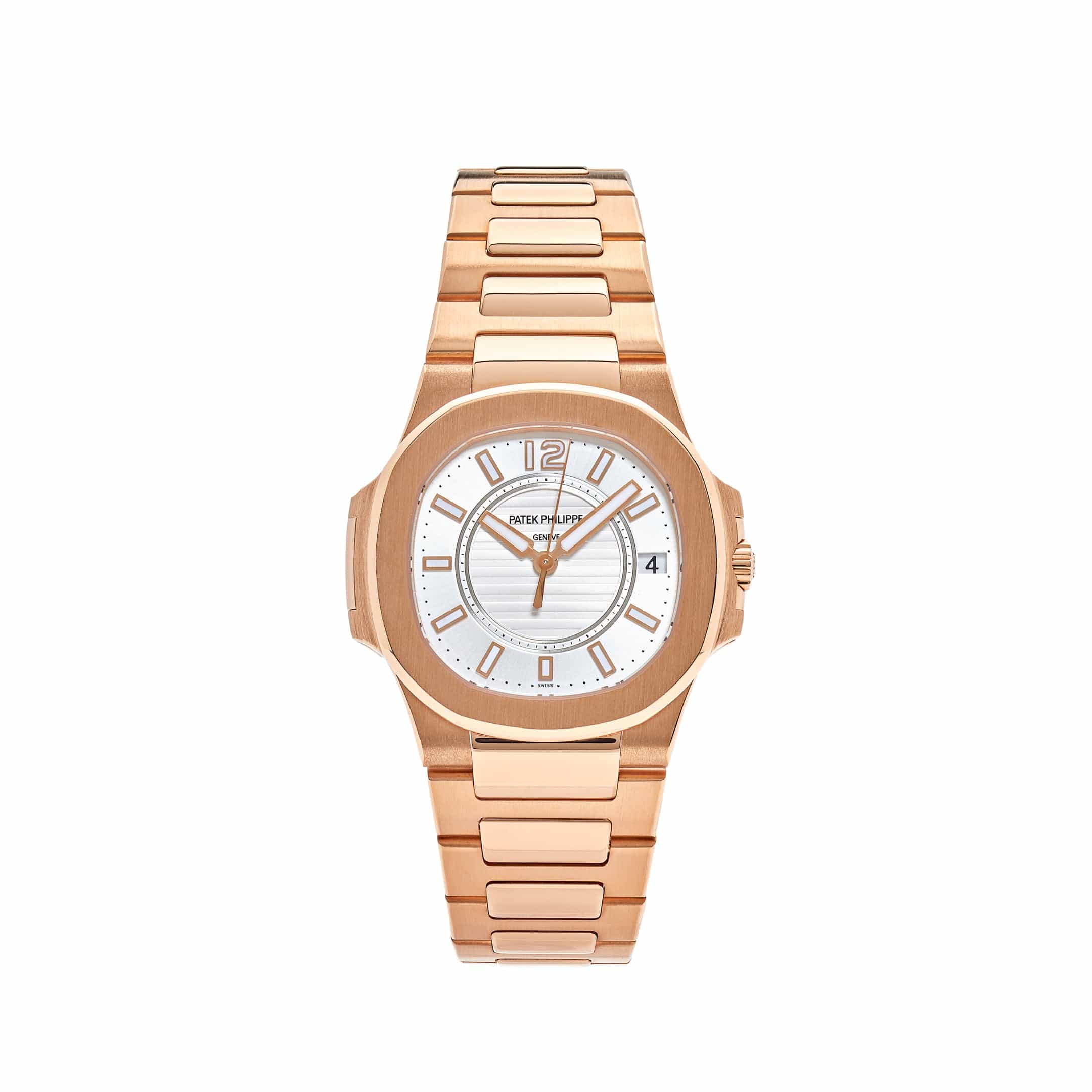 Patek Philippe Nautilus 7011/1R-001 'Ladies' Rose Gold Silver Dial (2016)