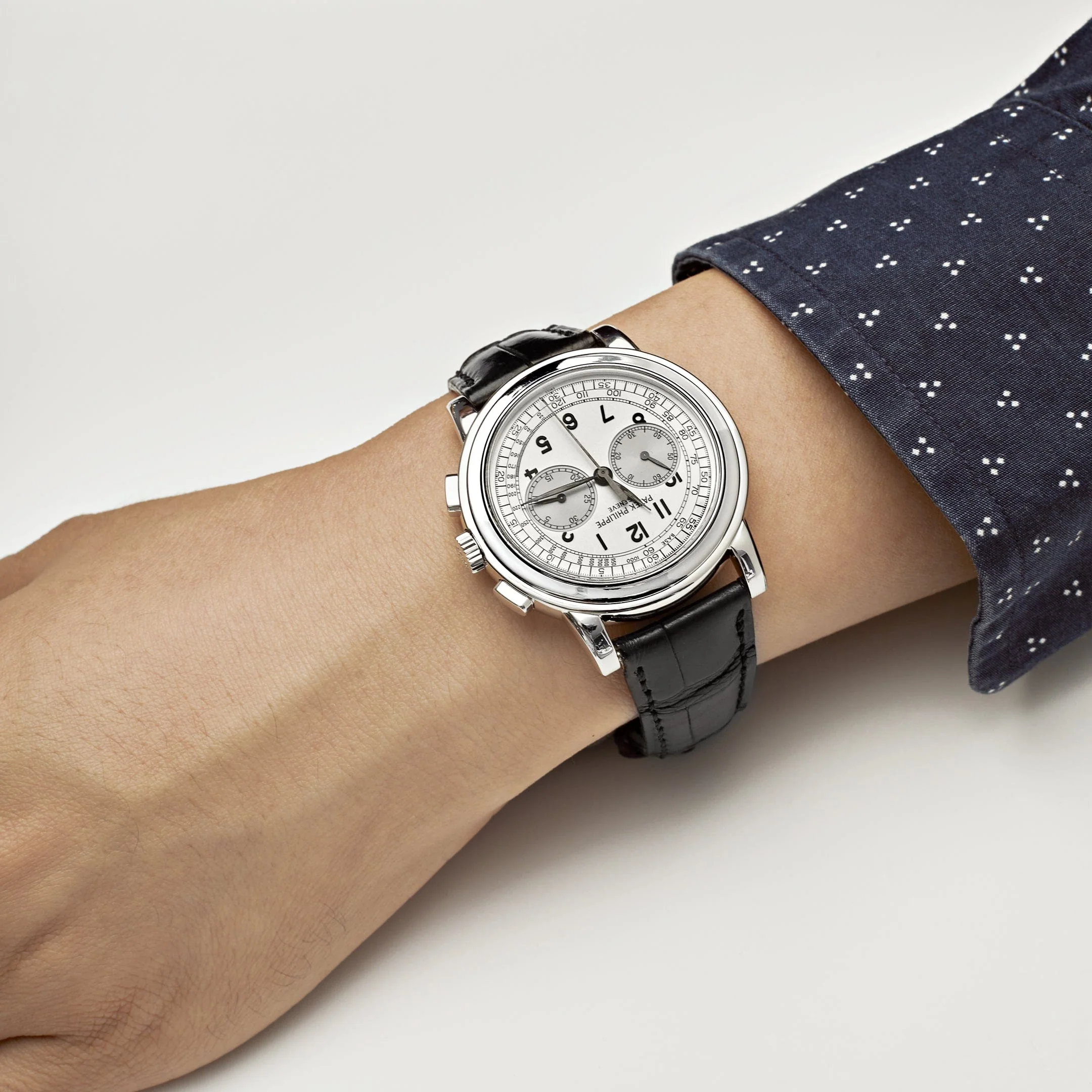 Patek Philippe Complications 5070G-001 Annual Calendar Chronograph White Gold Silver Dial (2003)