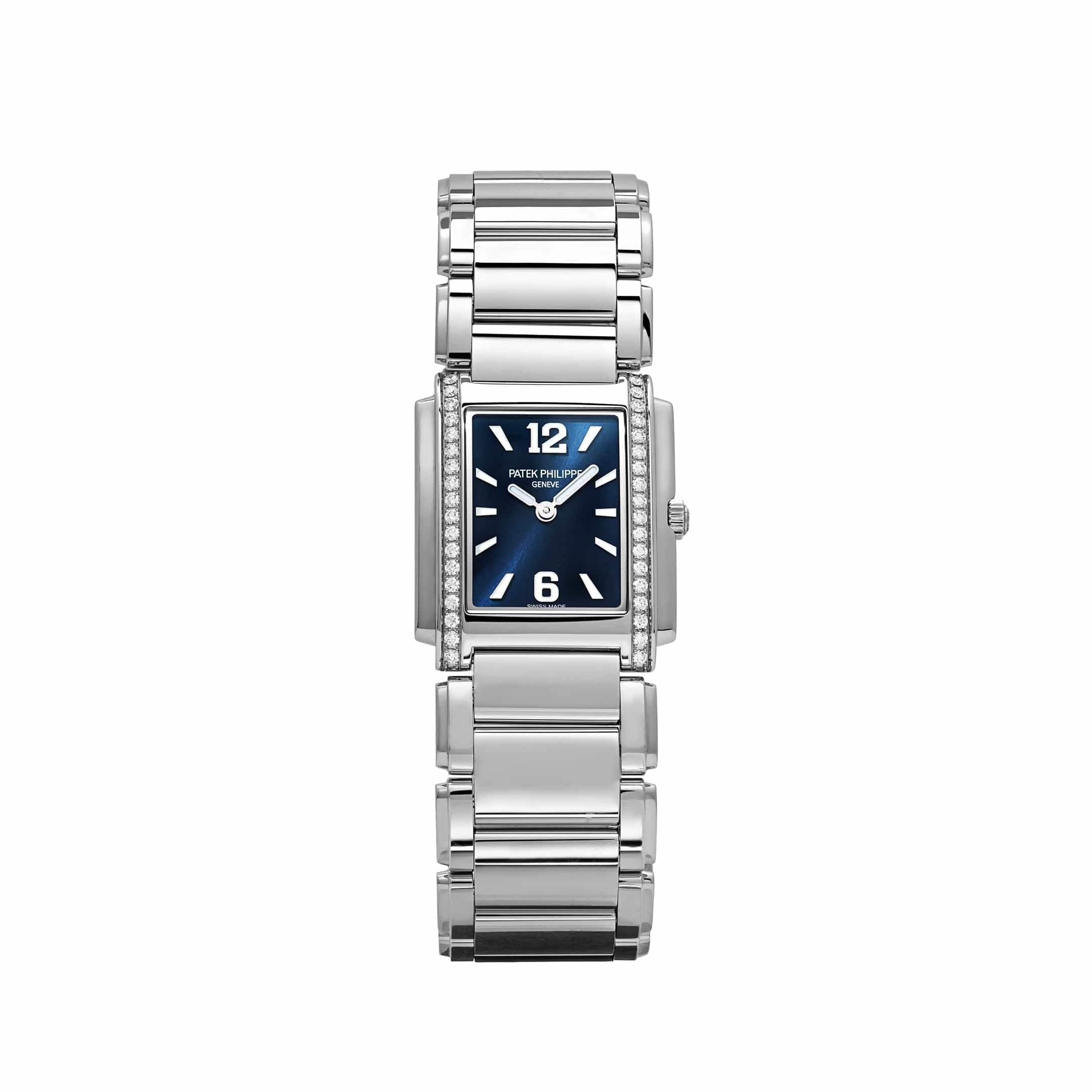 Patek Philippe Twenty-4 4910/1200A-001 'Ladies' Quartz Blue Dial Diamond Bezel (2023)