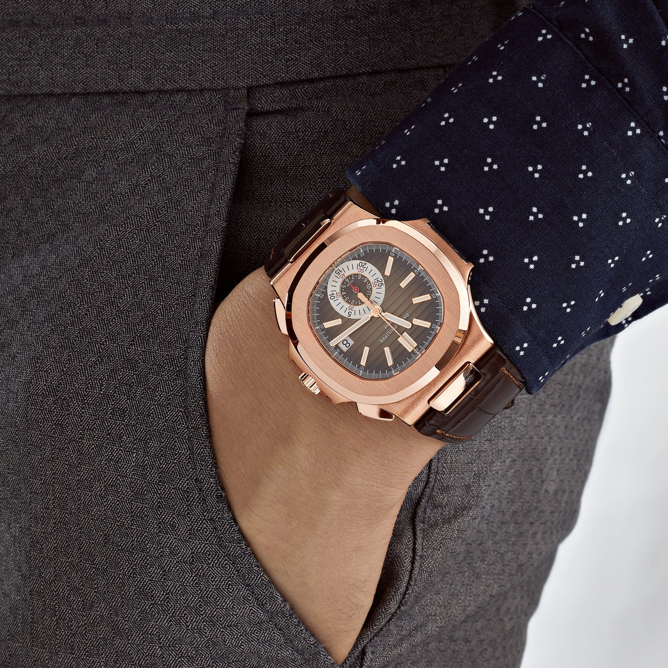 Patek Philippe Nautilus 5980R-001 Chronograph Date Rose Gold (2023)