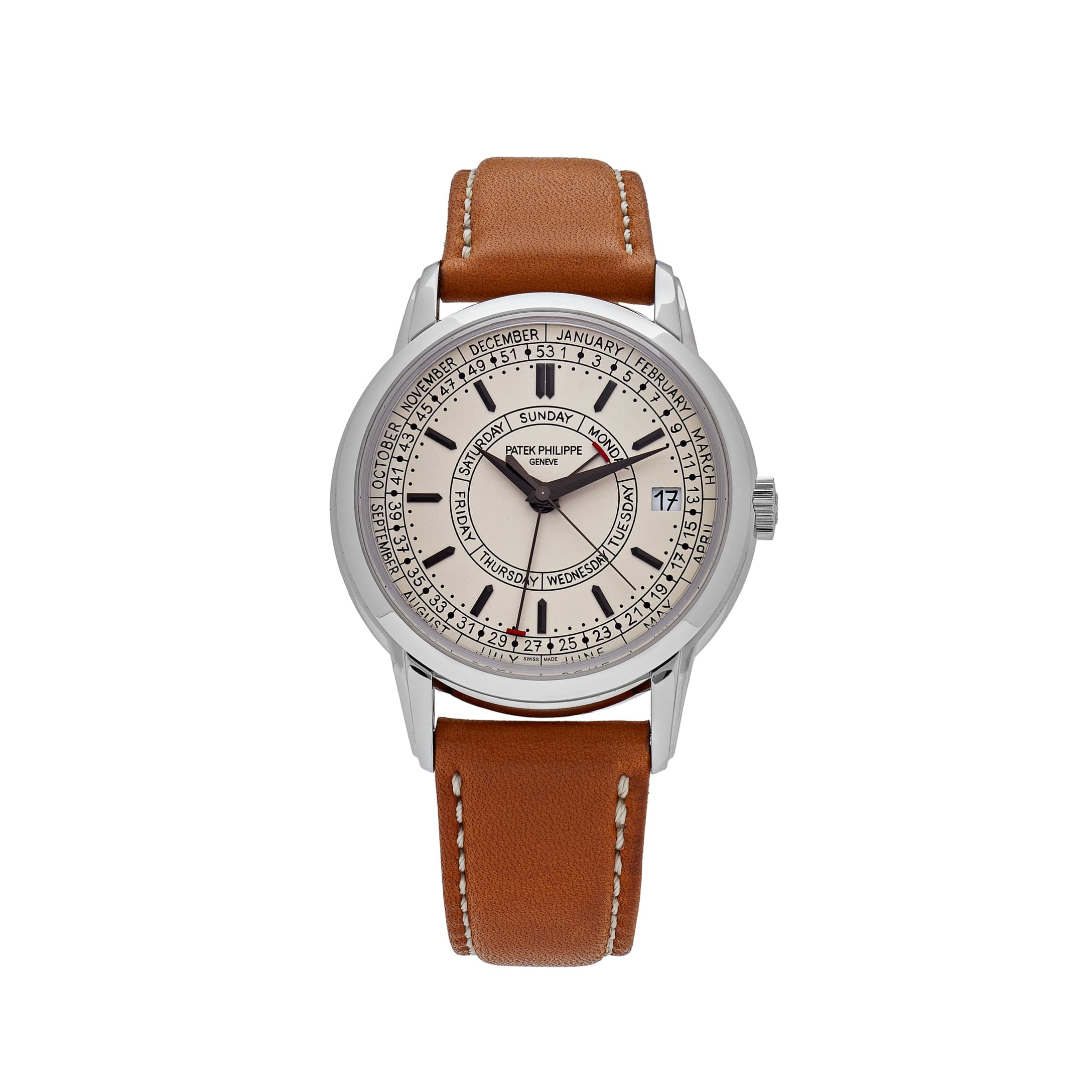 Patek Philippe Complications Calatrava 5212A-001 Weekly Calendar Stainless Steel Silver Opaline Dial (2022)