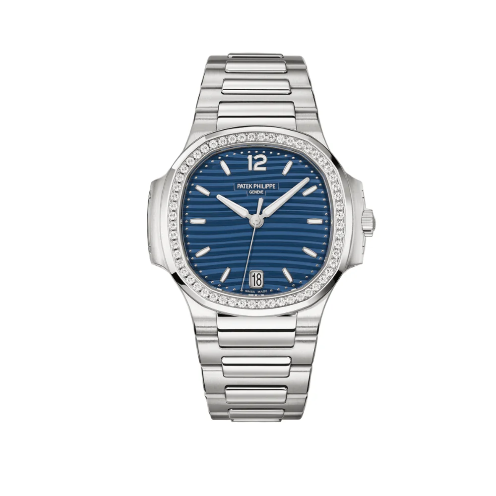 Patek Philippe Nautilus 7118/1200A-001 'Ladies' Blue Dial Diamond Bezel