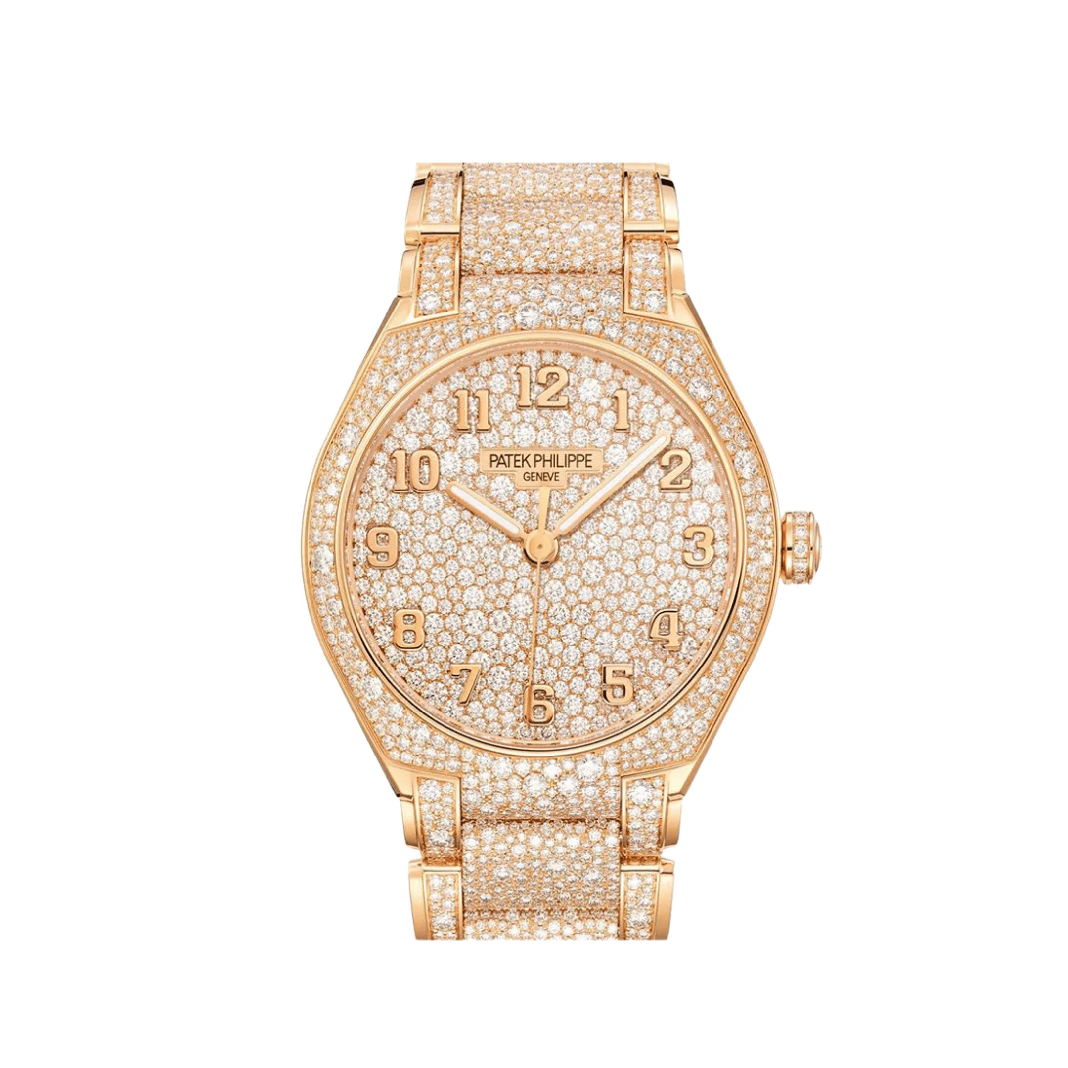 Patek Philippe Twenty-4 7300/1450R-001 'Ladies' Quartz Rose Gold Pavé Diamond Set