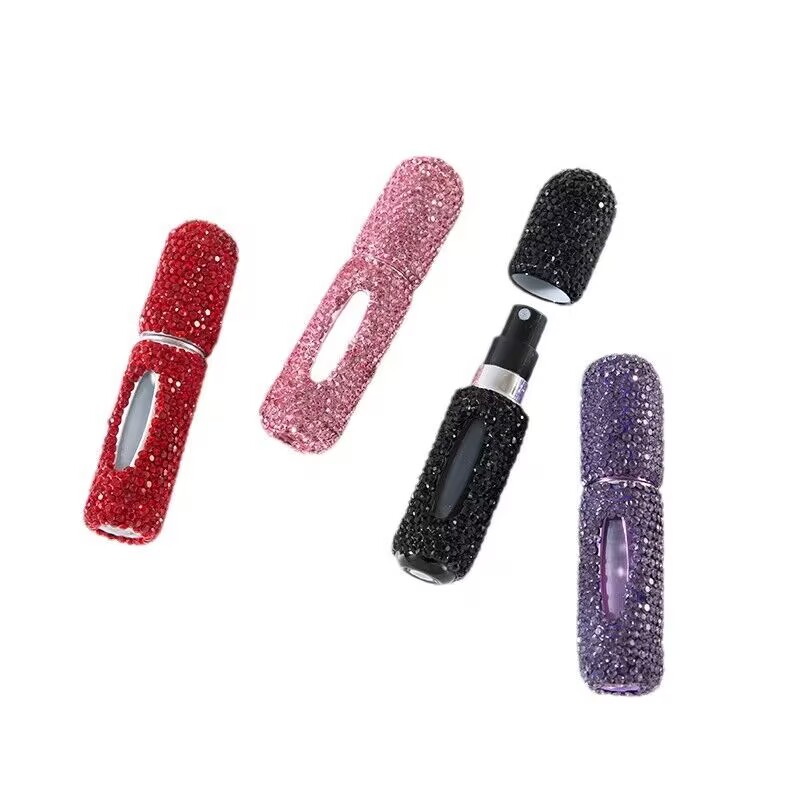 Transparent cosmetic dispenser, sample bottles, supporting custom bottle cap styles and colors（A 8-piece set ）