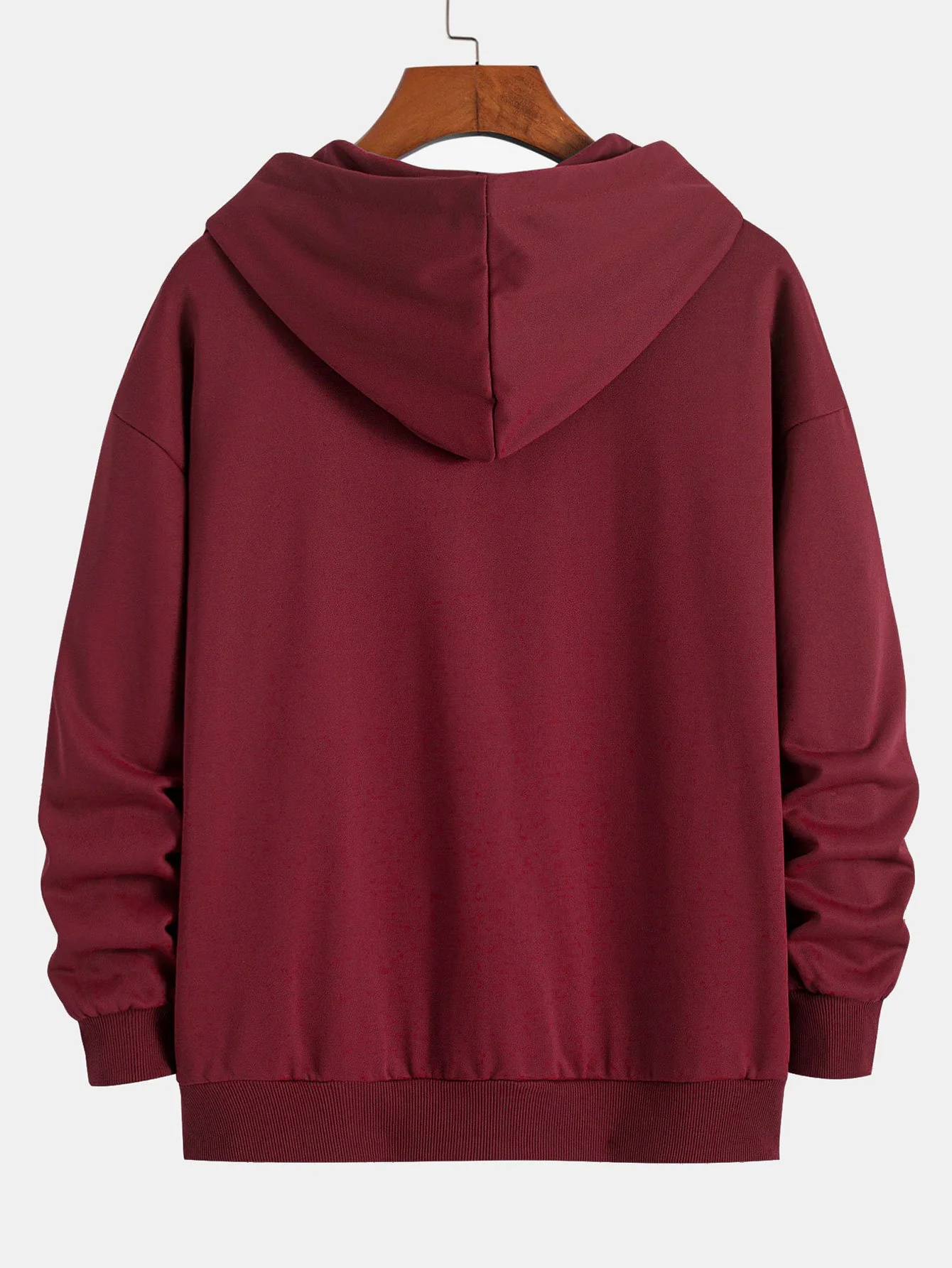 Basic Relax Fit Zip Hoodie