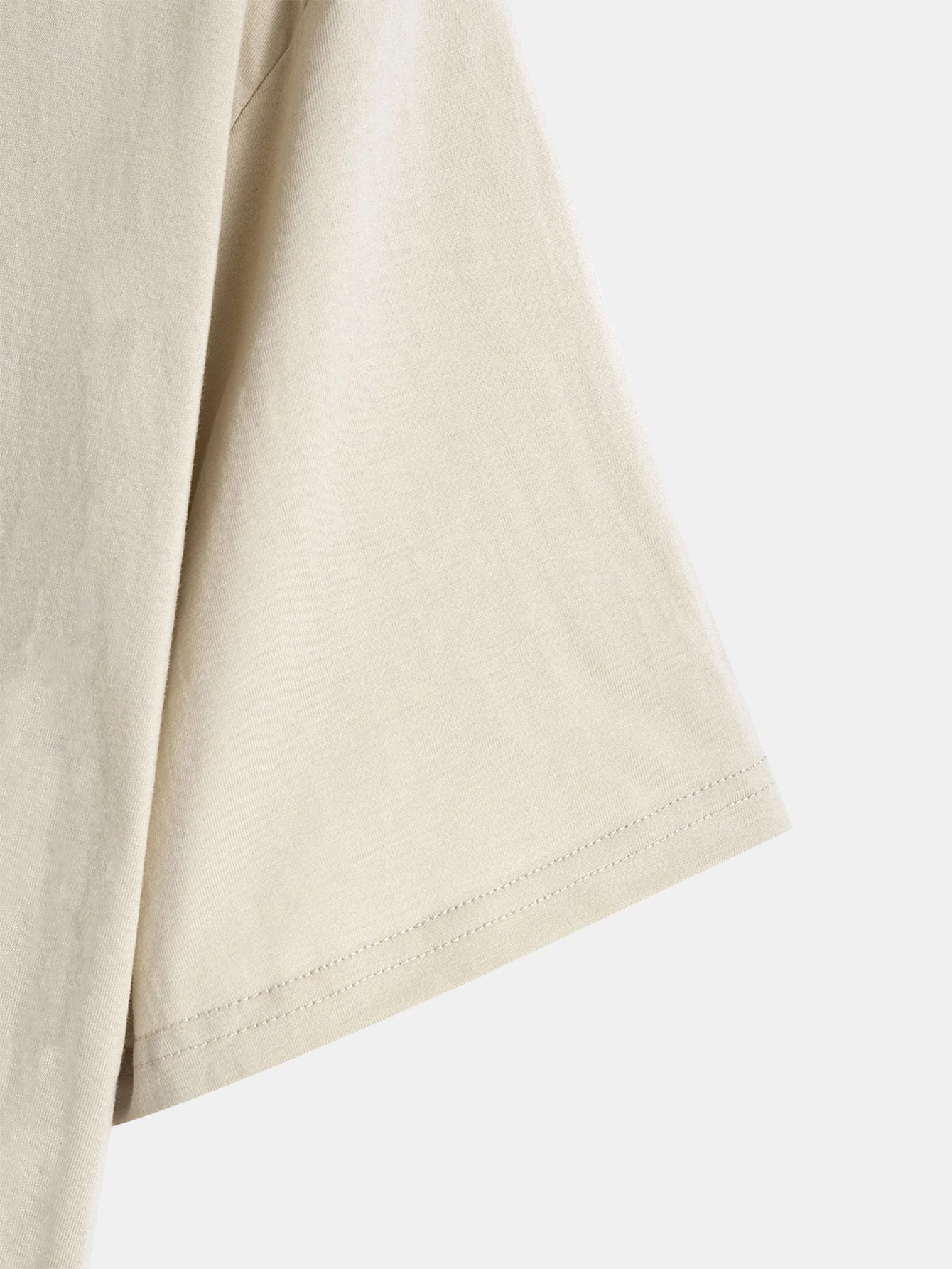 3 Pieces Basic Cotton Arc Hem T-Shirts