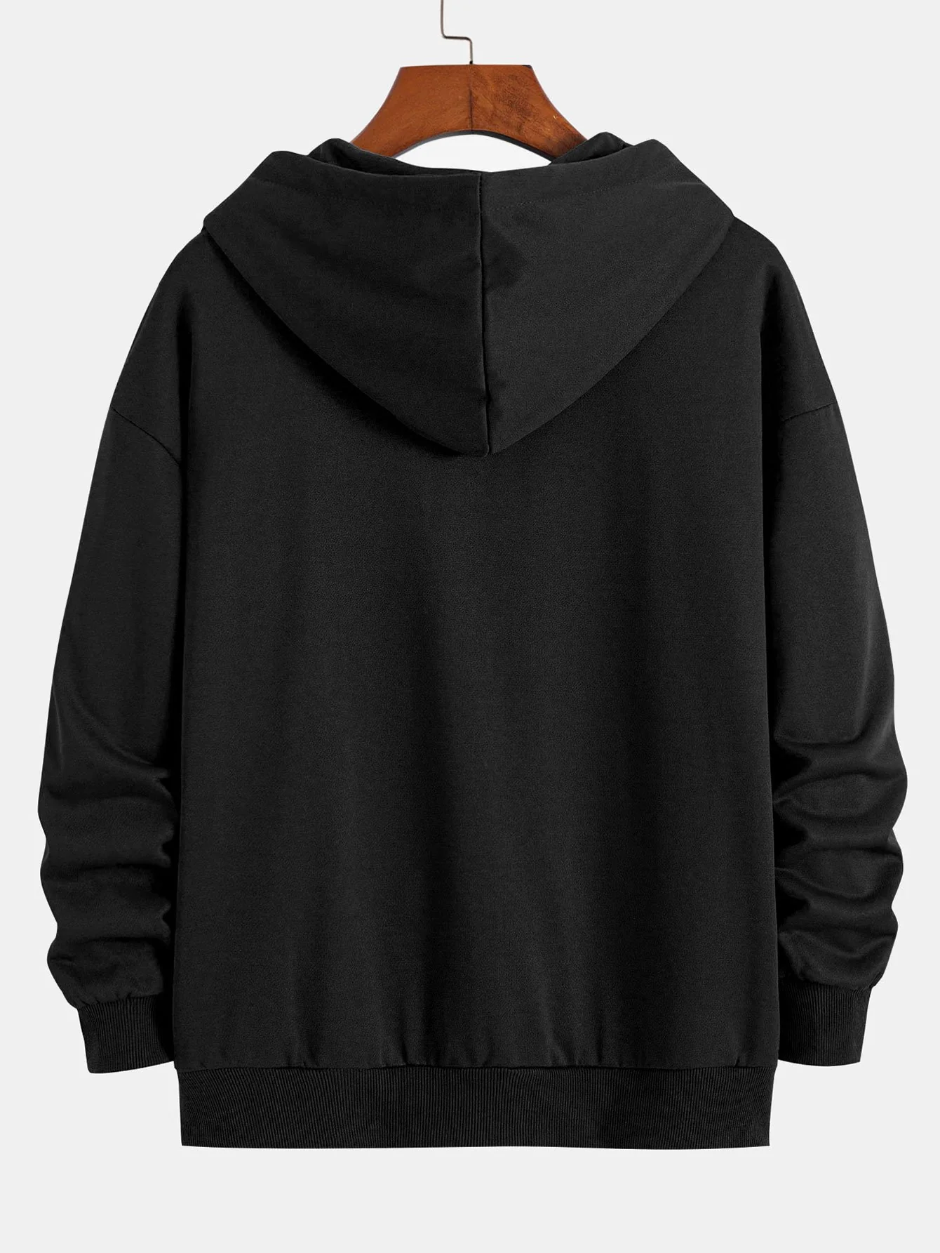 Basic Relax Fit Zip Hoodie
