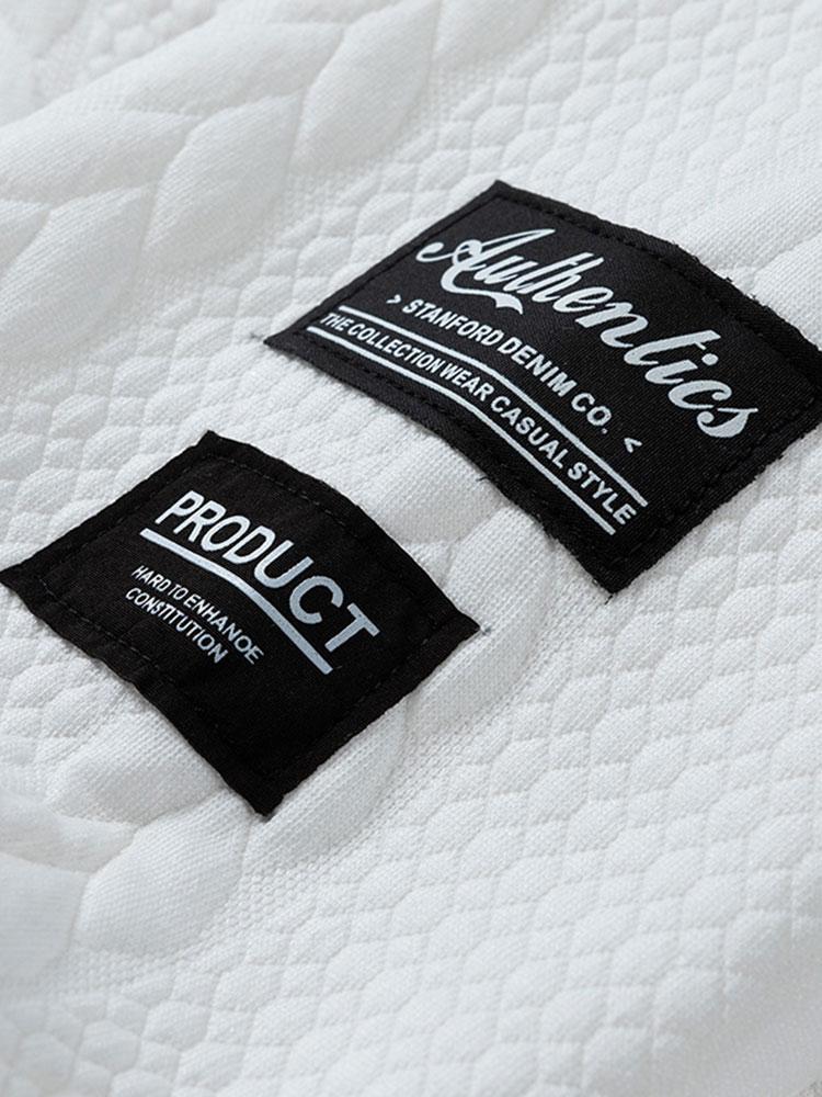 Relax Fit Wheat Jacquard Hoodie