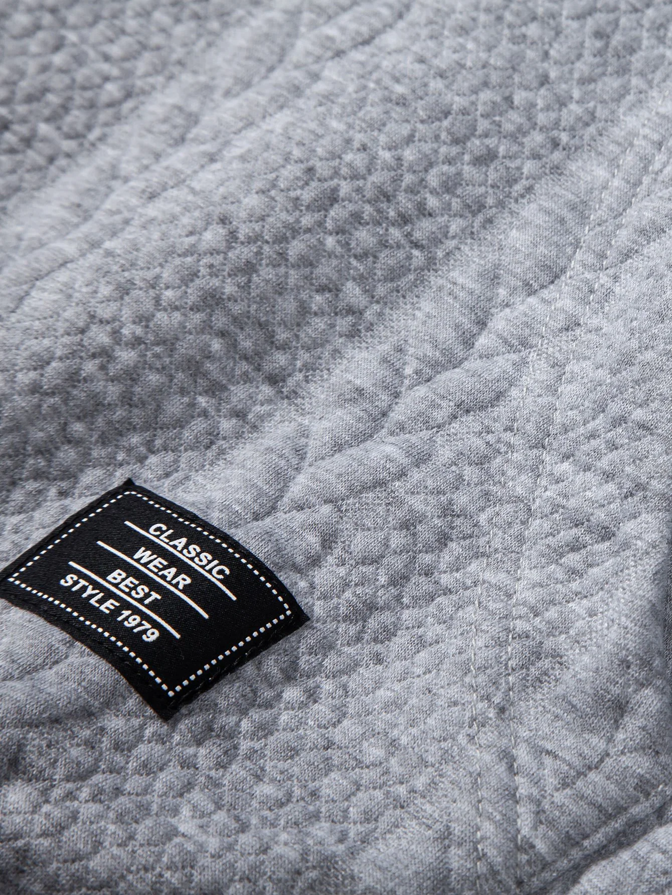 Relax Fit Wheat Jacquard Hoodie